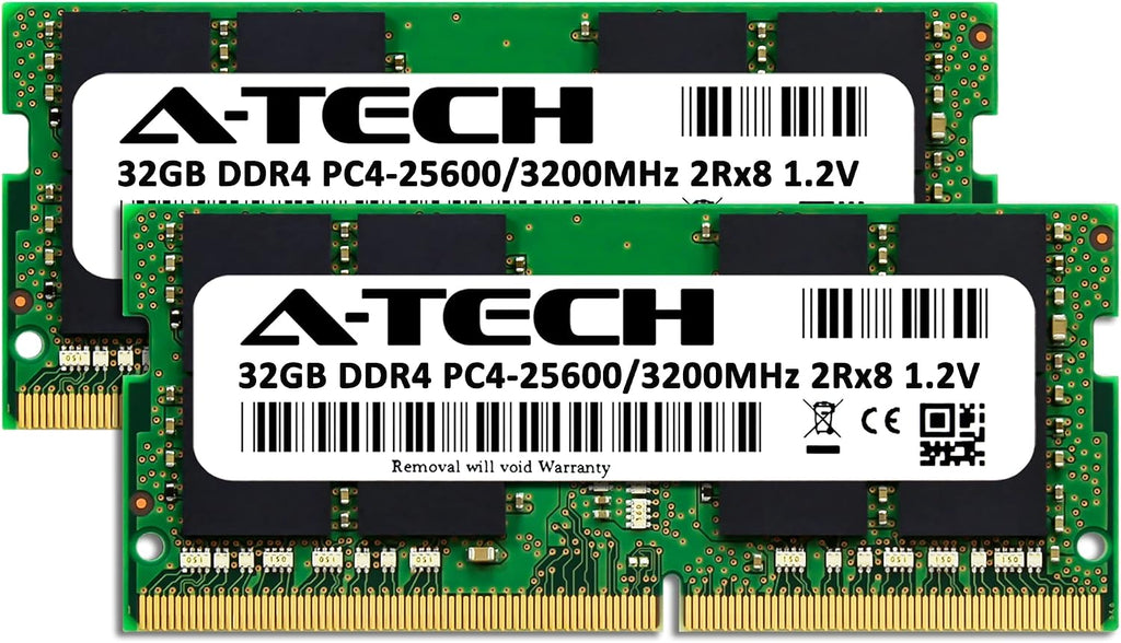 A-Tech 64GB Kit (2x32GB) RAM for Acer Nitro 5 Gaming Laptop | DDR4 3200MHz SODIMM PC4-25600 (PC4-3200AA) Memory Upgrade Modules