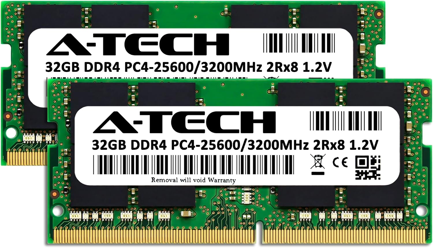 A-Tech 64GB Kit (2x32GB) RAM for Acer Nitro 5 Gaming Laptop | DDR4 3200MHz SODIMM PC4-25600 (PC4-3200AA) Memory Upgrade Modules