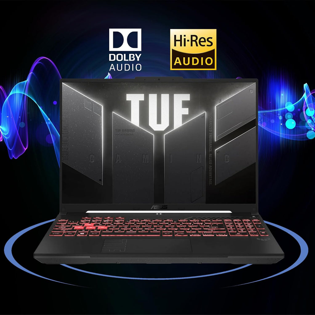ASUS TUF Gaming A16 Laptop 16' WUXGA IPS 144Hz AMD 6-core Ryzen 7 7445HS 64GB RAM 1TB SSD GeForce RTX 4050 (Up to 194 AI Tops) RGB Backlit USB4 Two-Way AI Noise Cancelation Win11 ICP Hub
