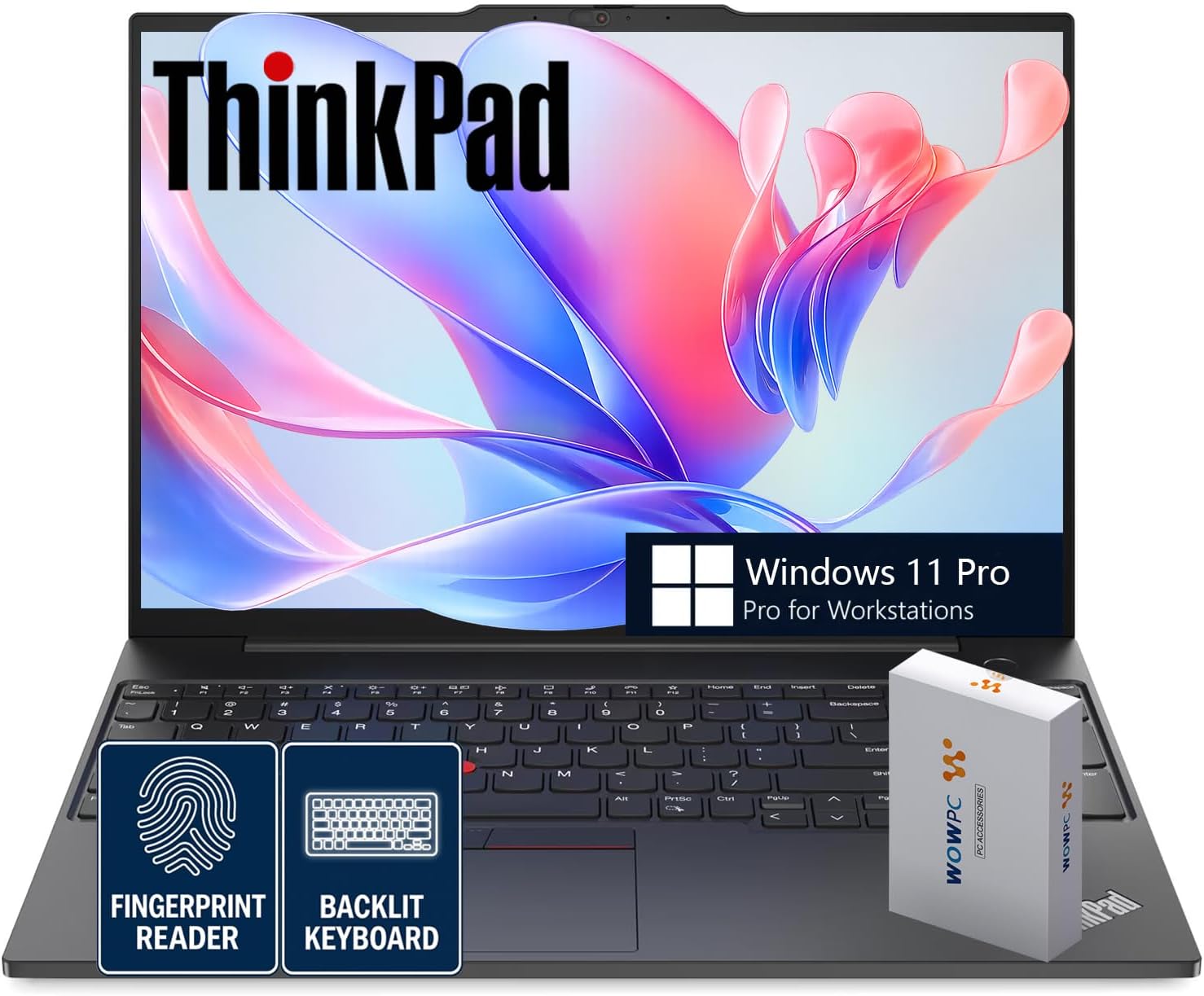 Lenovo ThinkPad E16 G2 Laptop w/Backlit Keyboard, Intel Core Ultra 5 125U (>Ultra 7 165U), 16GB DDR5 RAM, 1.5TB(1TB SSD+500GB External), 16' WUXGA IPS Anti-Glare Display, Fingerprint, Windows 11 Pro