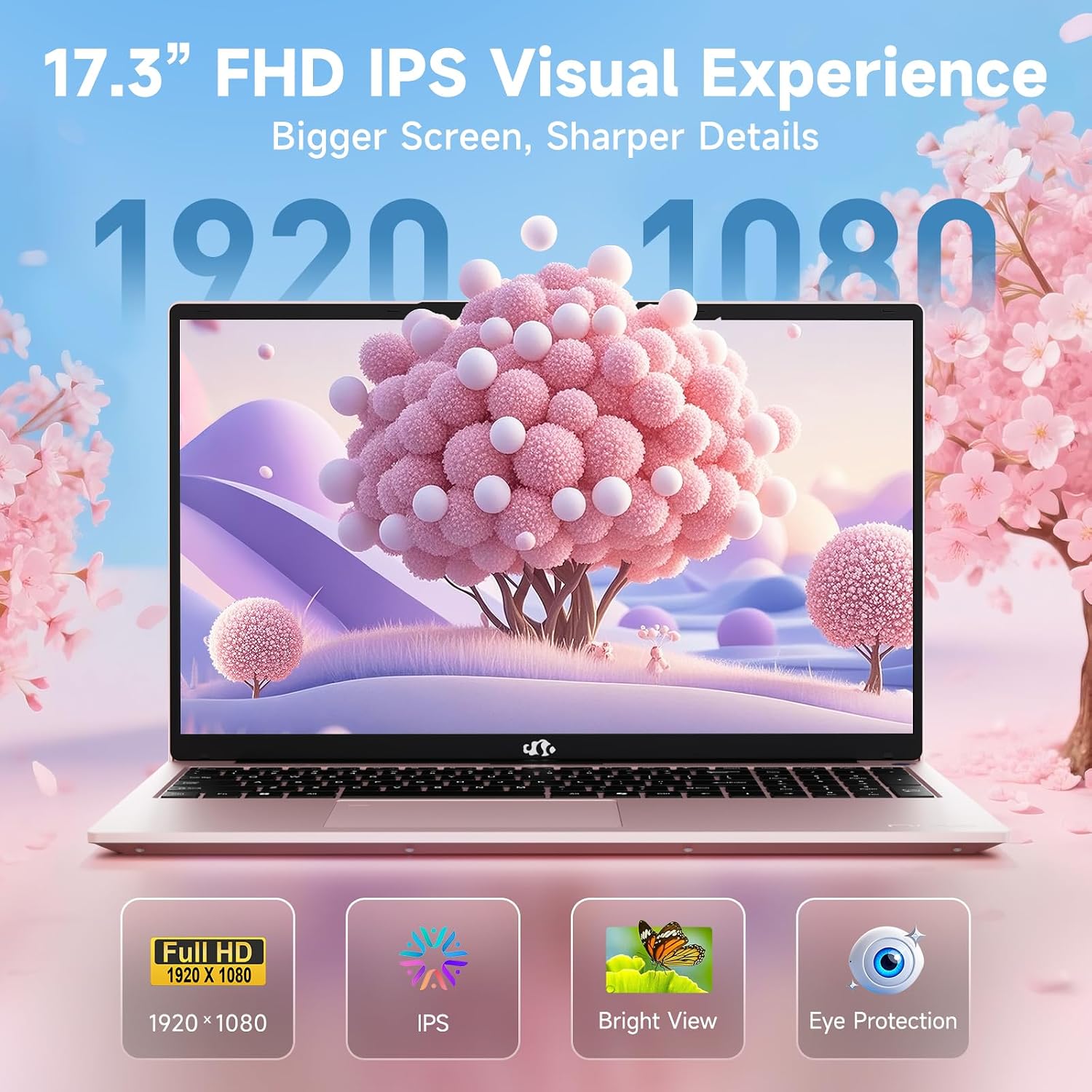 NIMO 17.3' IPS FHD-Gaming-Laptop, AMD Ryzen 5 6600H 6 Cores 16GB DDR5 RAM 1TB SSD (Beat i7-1165G7, Up to 4.5GHz) Radeon 660M GPU-Computer with 100W Type-C Backlit Keyboard Fingerprint Win 11