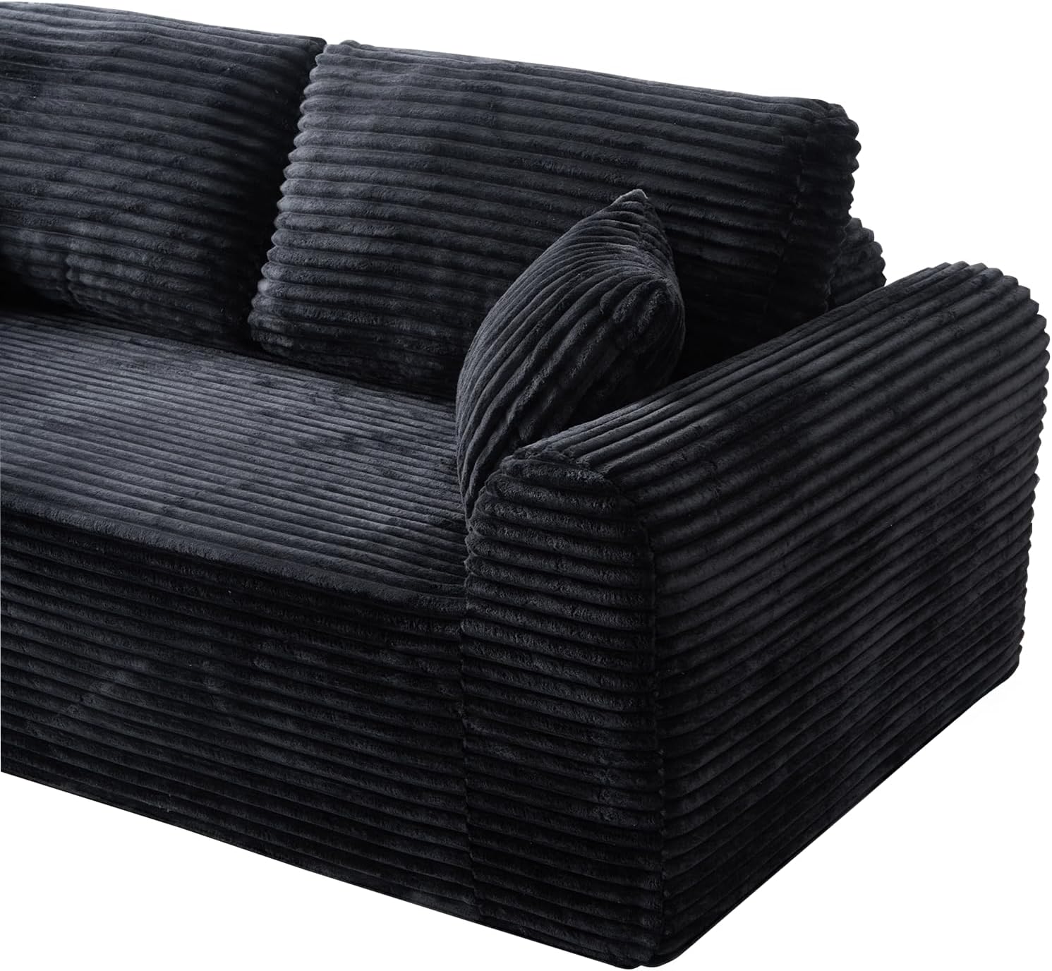 Modern 3 Seater Cloud Loveseat Sofa Couch in a Box - 86.6'' High-Density Foam Boneless Love Seat Sofa with Deep Seating and Wider Rolled Armrest for Living Room | Breathable material, Anti-slip