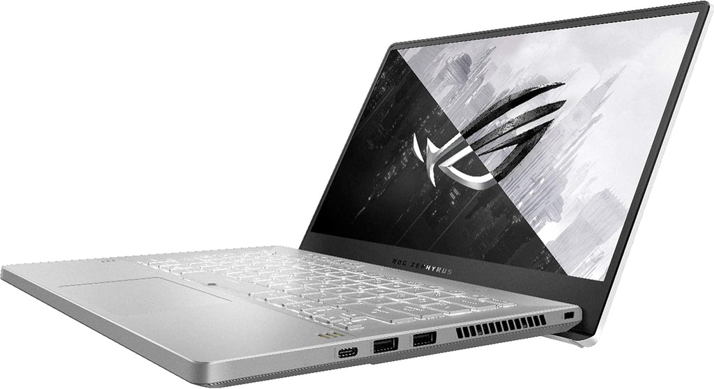 Asus ROG Zephyrus G14 VR Ready Gaming Laptop, 14' 144Hz Full HD IPS Display, 8 Cores AMD Ryzen 9 5900HS,NVIDIA GeForce RTX 3060, Moonlight White-Tikbot Accessories (16GB RAM |1TB PCIe SSD)