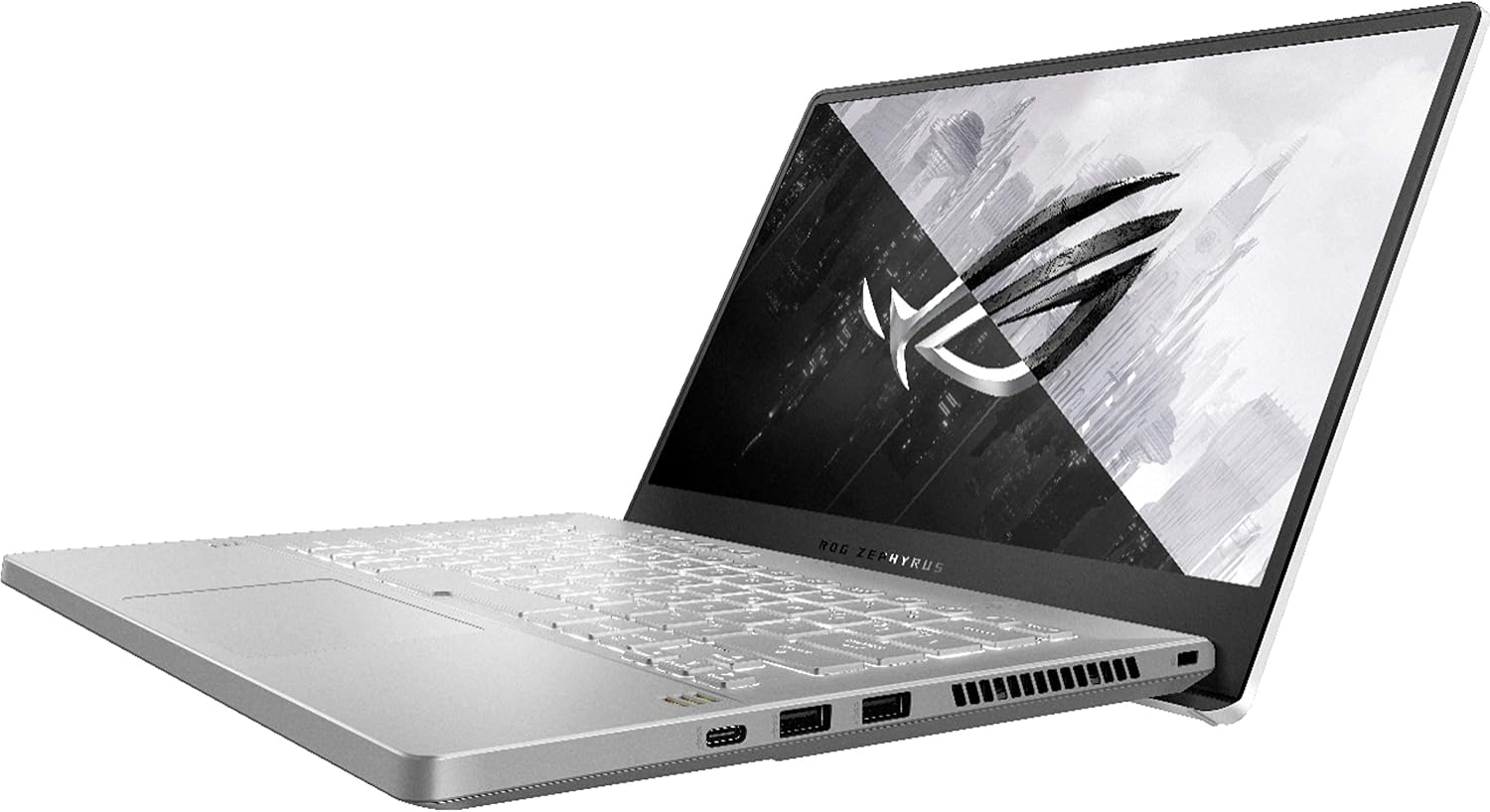 Asus ROG Zephyrus G14 VR Ready Gaming Laptop, 14' 144Hz Full HD IPS Display, 8 Cores AMD Ryzen 9 5900HS,NVIDIA GeForce RTX 3060, Moonlight White-Tikbot Accessories (16GB RAM |1TB PCIe SSD)