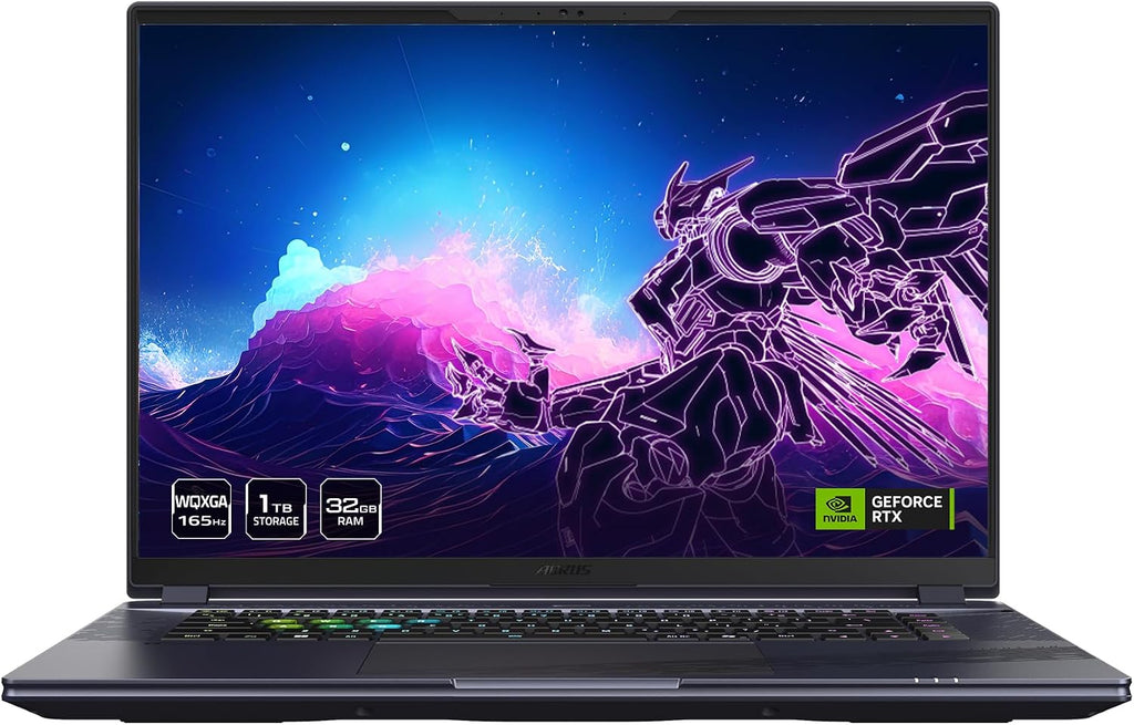 GIGABYTE - AORUS 16X (2024) Gaming Laptop - 165Hz 2560x1600 WQXGA - NVIDIA GeForce RTX 4070 - Intel i7-14650HX - 1TB SSD with 32GB DDR5 RAM - Windows 11 Home AD (AORUS 16X ASG-53USC64SH)