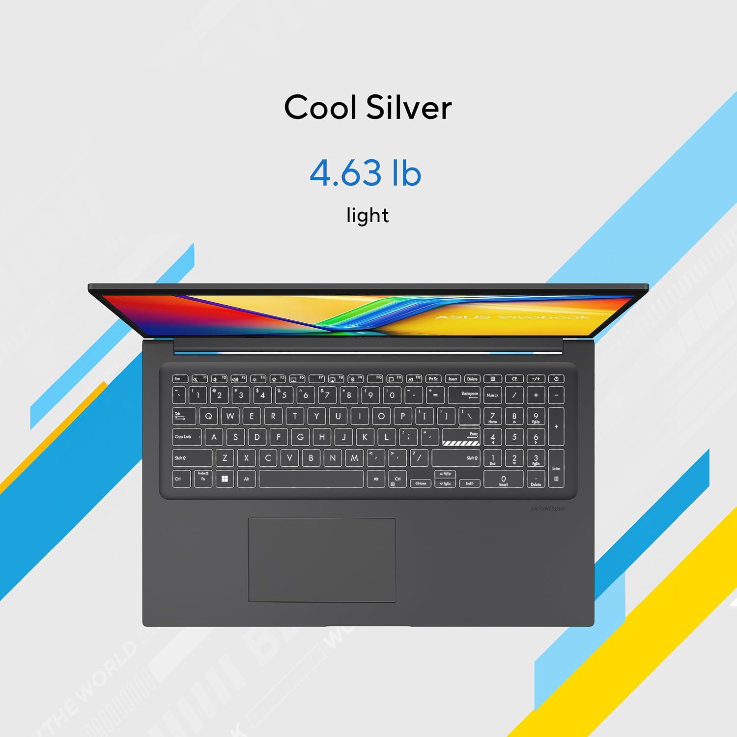ASUS Vivobook 17 Laptop, 17.3' FHD 60Hz Display, Intel Core i7-1355U, Intel Iris Xe Graphics, 16GB Memory, 1TB Storage, Cool Silver, F1704VA-ES76