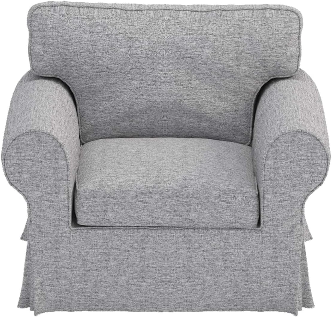 Ektorp Sofa Dense Cotton Cover Replacement Slipcover Compatible with IKEA Ektorp Sofa (Polyester Flax Chair)