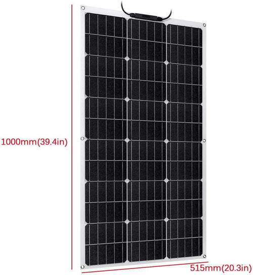 1000W 18V Solar Panel Monocrystalline Portable Flexible Waterproof Emergency Charging Outdoor Rechargeable Power