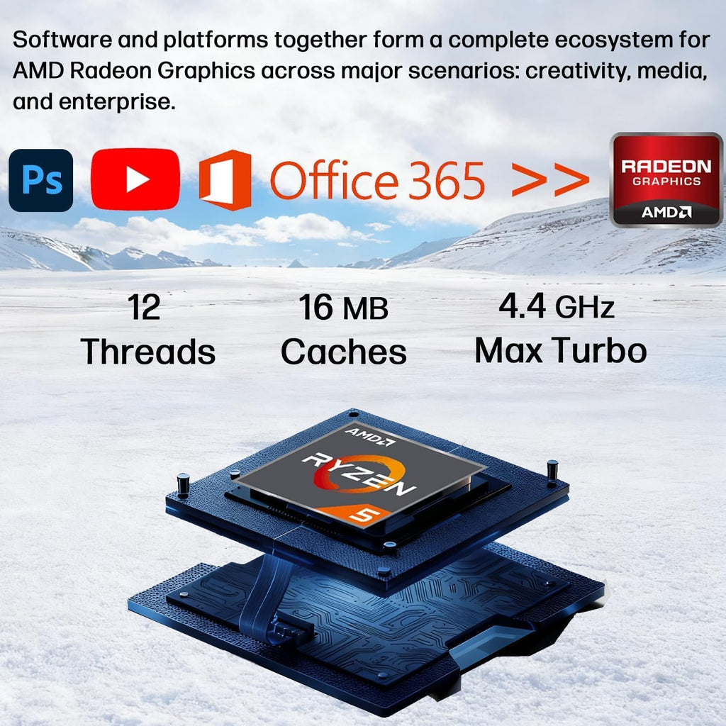Lenovo ThinkBook 16 Gen 7 Business Laptop (16' FHD+ Anti-Glare, AMD Ryzen 5 7533HS (> i7-1255U), 32GB DDR5 RAM, 1TB SSD), Fingerprint Reader, Webcam, Ethernet, Wi-Fi 6, Win 11 Pro w/ Copilot, Grey