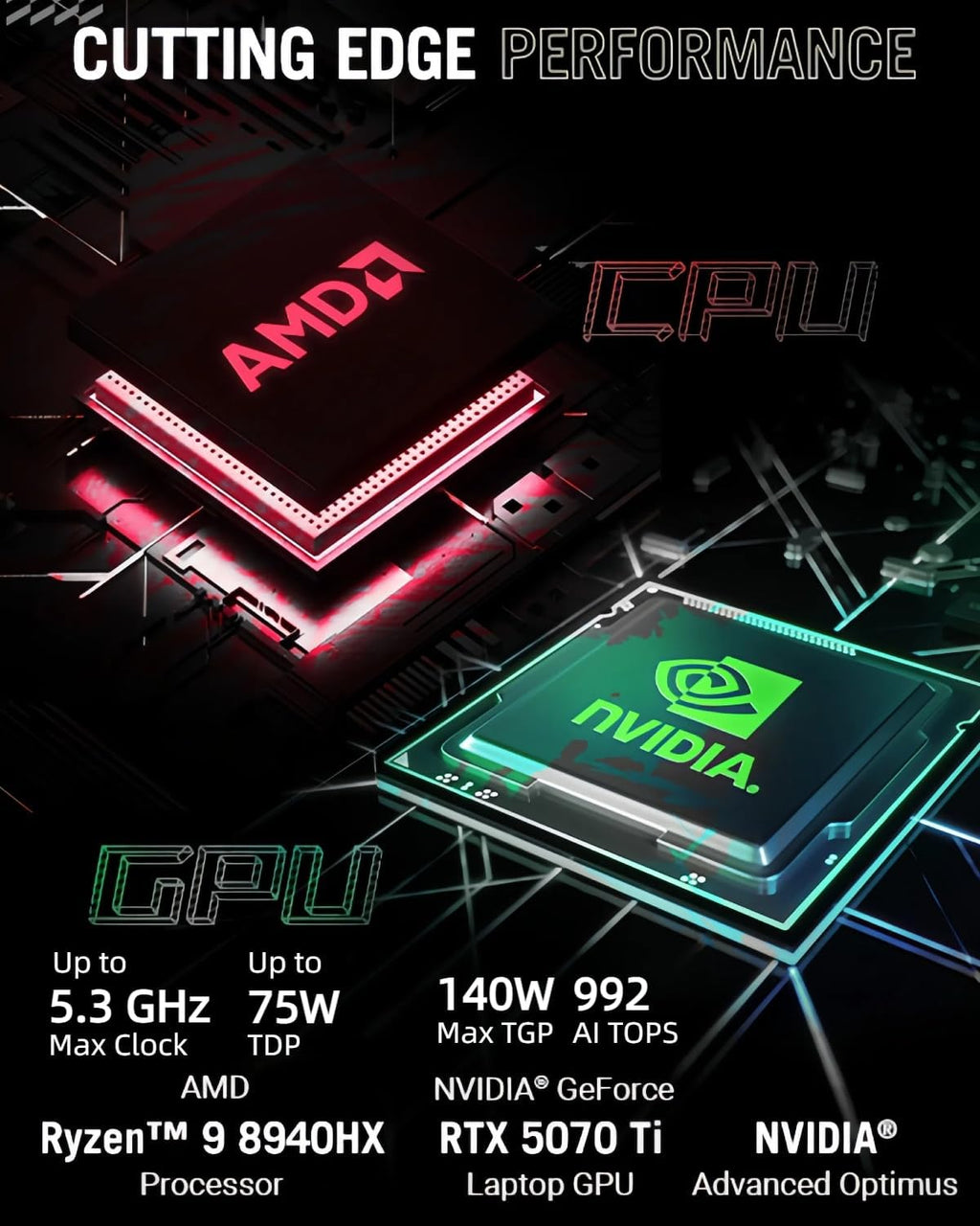 ASUS ROG Strix-G16 Gaming Laptop - 16' 165Hz FHD+, NVIDIA GeForce RTX 5070 Ti, AMD Ryzen 9 8940HX (up to 5.2 GHz), Win11 Pro, Backlit KB, Wi-Fi 6E, w/Accessoires (64GB DDR5 RAM, 8TB SSD)