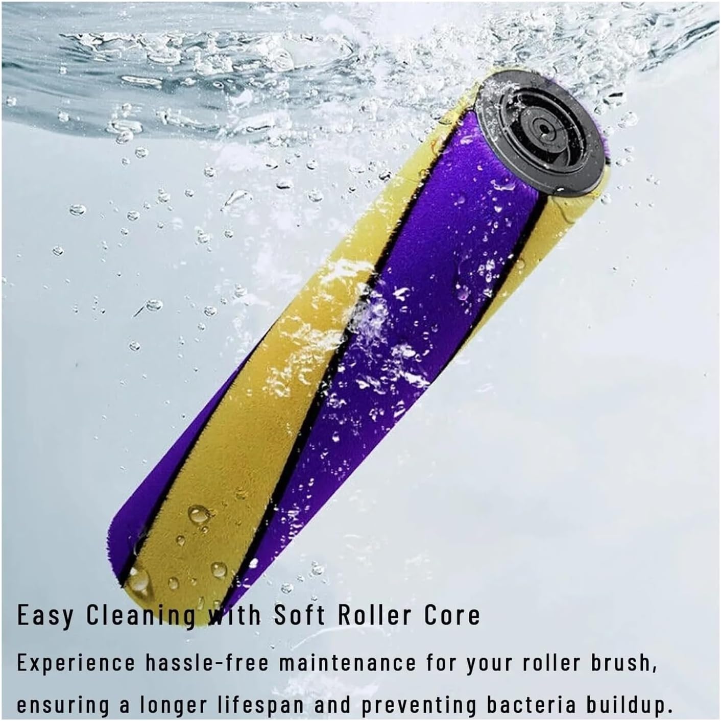 Vacuum Head，Compatible For Dyson V15 V11 V10 V8 V7，Hardwood Floor Soft Roller Brush Dust Detect Replacement Green Light