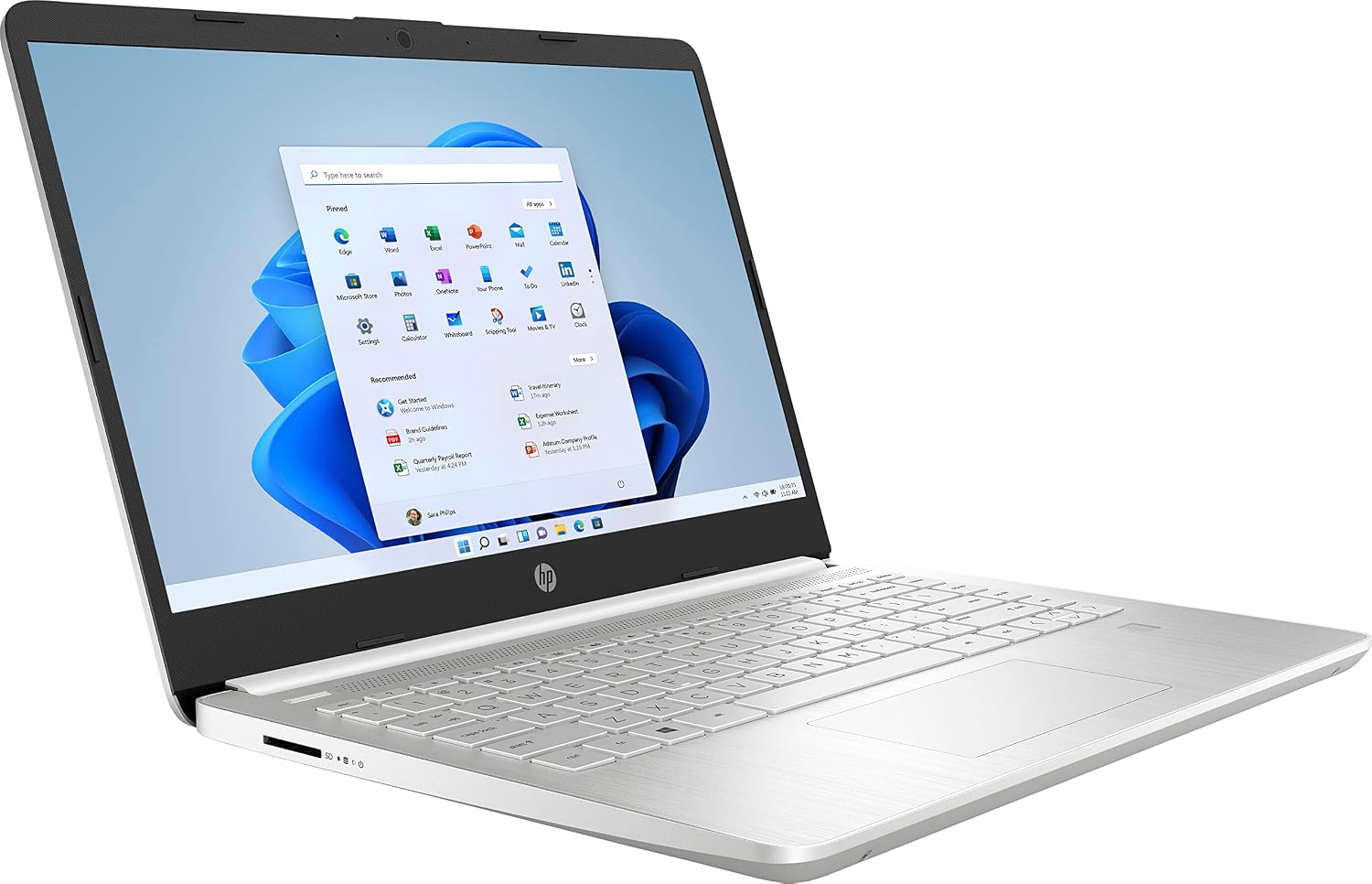 HP - 14' Laptop - AMD Ryzen 3-8GB Memory - 128GB SSD - Natural Silver - Model 14-fq0033dx