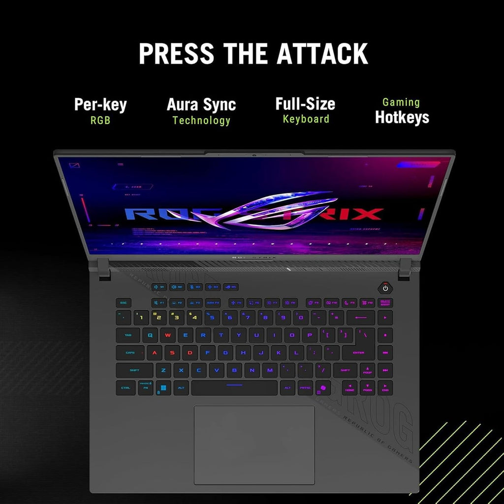 ASUS ROG Strix G16 Gaming Laptop 2025-16' FHD+ 165Hz Display, NVIDIA GeForce RTX 5070 Ti, AMD Ryzen 9 8940HX (up to 5.2 GHz), Win11 Pro, Backlit KB, Wi-Fi 6E, w/Accessoires (64GB RAM, 2TB SSD)