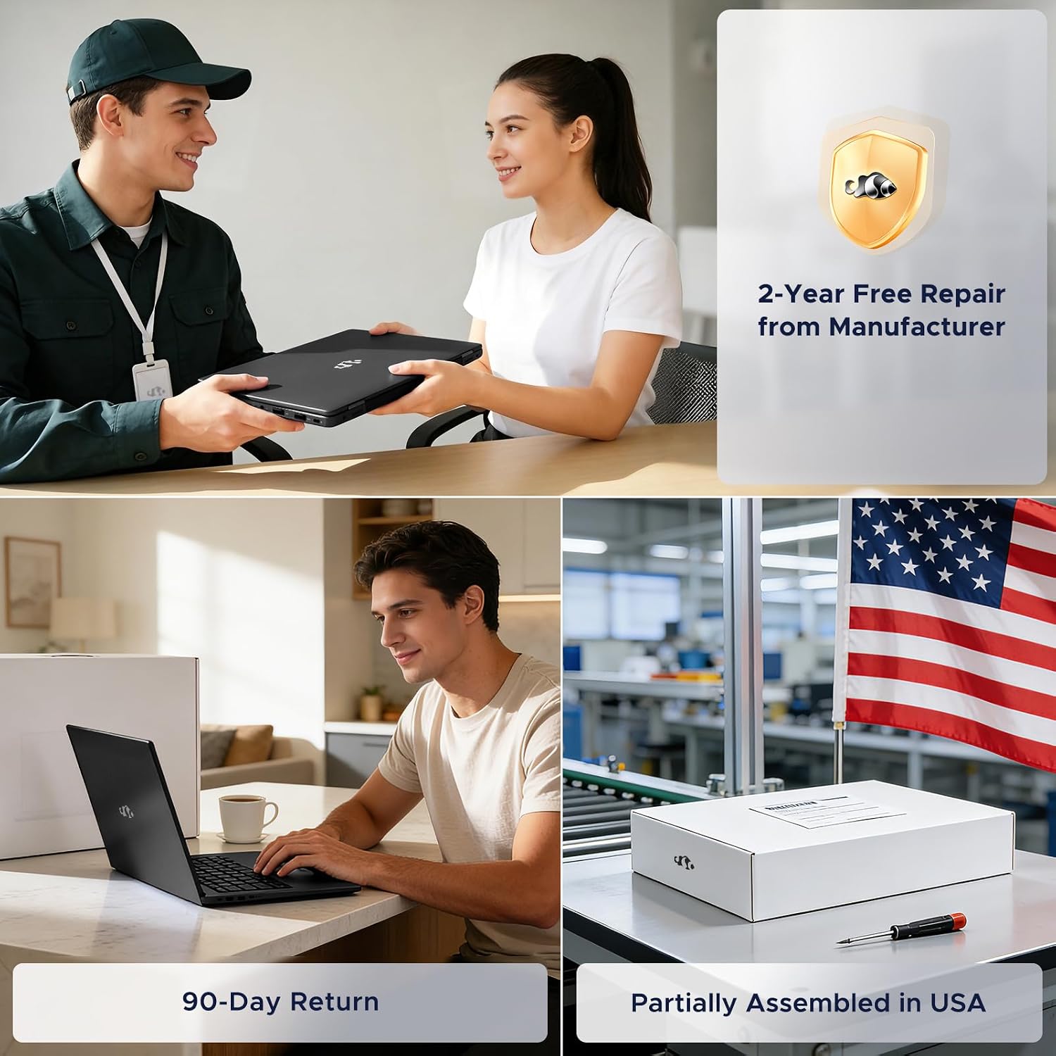 NIMO 15.6' FHD-Business-Laptop, 8 Cores AMD Ryzen 7 8745HS 32GB RAM 1TB SSD (Up to 4.9GHz, Beat R9 7940HS), Radeon-780M, 100W Fast PD for Creators & Professionals Work/Gaming, 2-Year Warranty