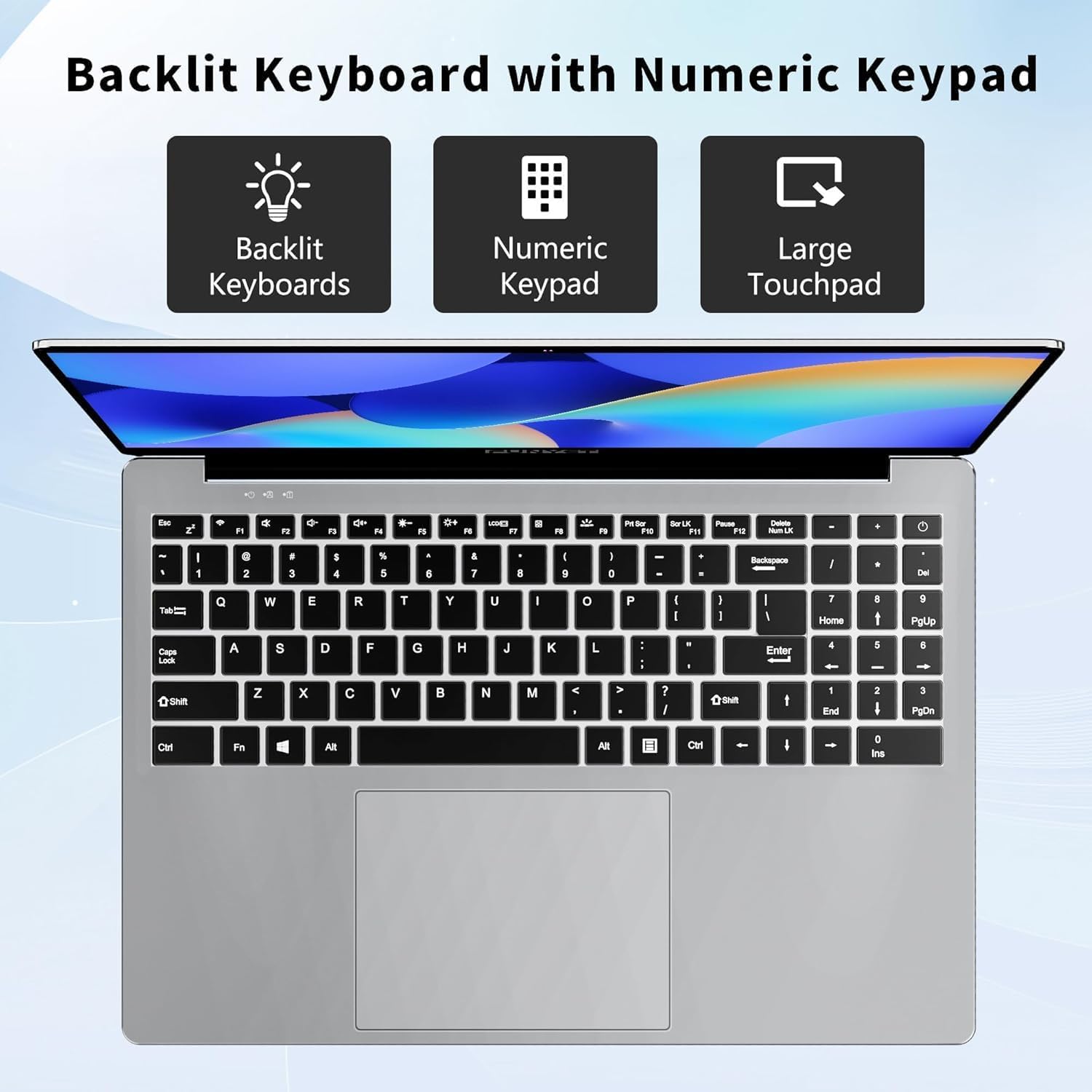 FUNYET Laptop Computer, Gaming Laptops 2026, 16 Inch Lap Top PC Windows 11 Pro, 16GB RAM 512GB SSD, Intel N150 Processor(up to 3.6GHz), Office 365, Backlit Keyboard, 2-Year Warranty