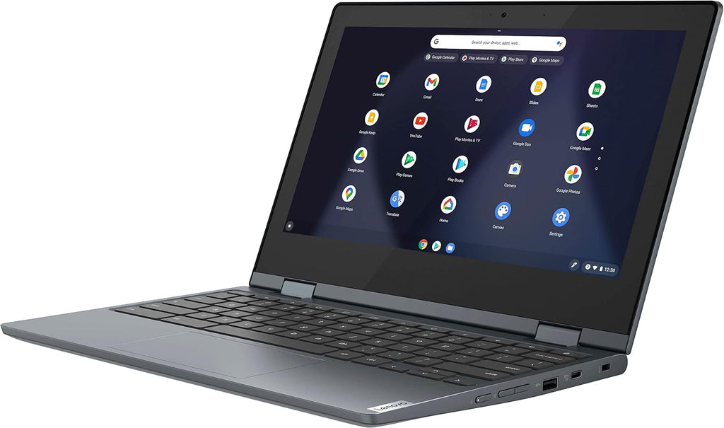 Lenovo Flex 3 11.6' 2 in1 HD Touchscreen Chromebook, Intel Celeron N4020(Up to 2.8GHz), 4GB DDR4 RAM, 64GB eMMC Storage, Webcam, WiFi 5, USB-A&C, Long Battery Life, Chrome OS, w/CUE Accessories
