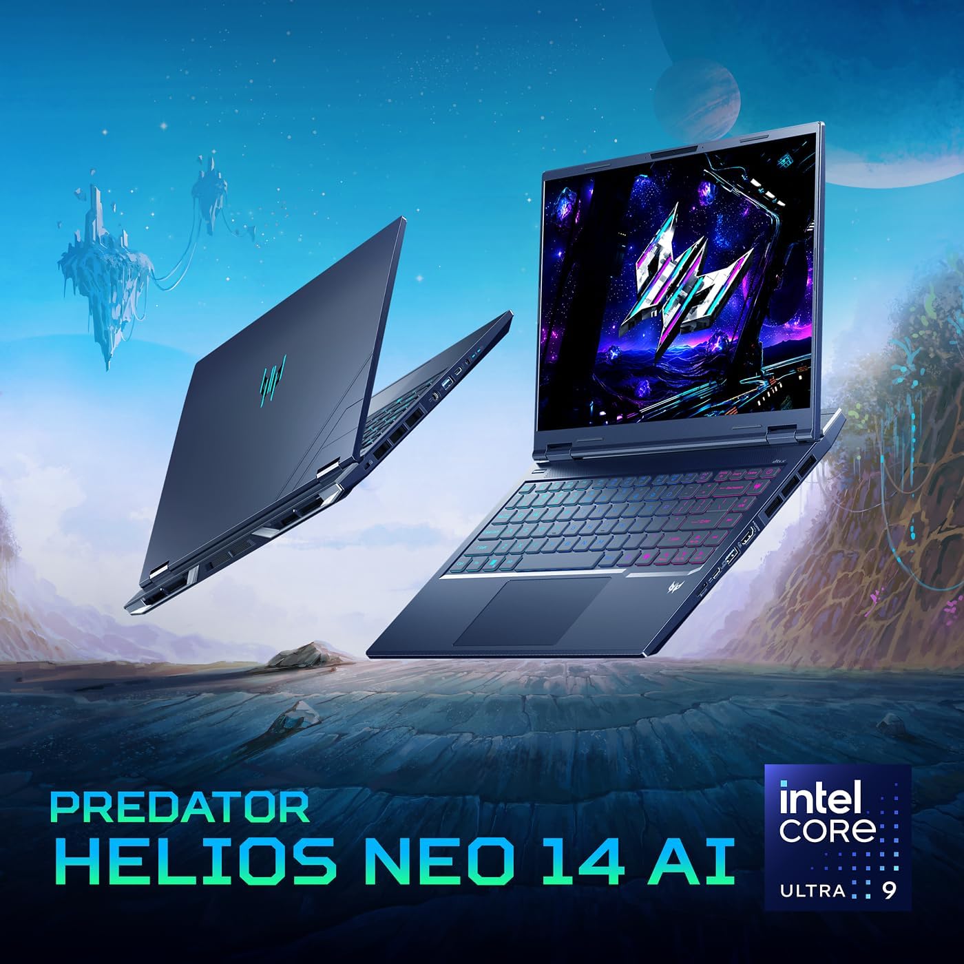 Acer Predator Helios Neo 14 AI Gaming Laptop | Intel Core Ultra 9 Processor 285H | NVIDIA GeForce RTX 5070 (798 AI Tops) | 14.5' WQXGA 165Hz G-SYNC Matte Display | 32GB RAM | 1TB SSD | PHN14-71-906J