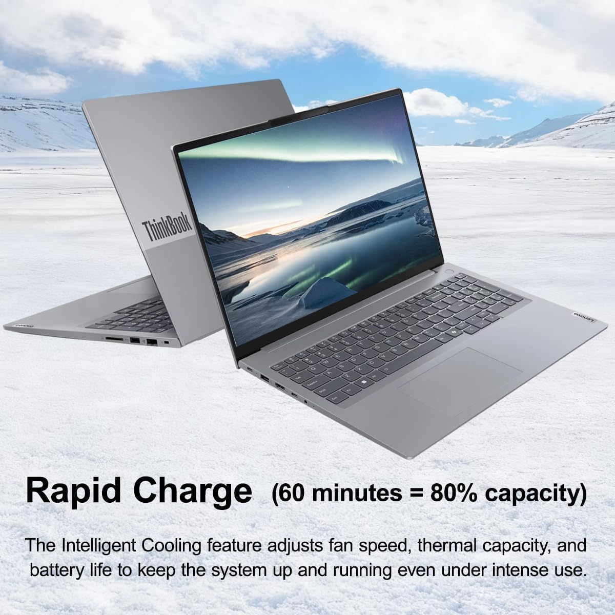 Lenovo ThinkBook 16 Gen 7 Business Laptop (16' FHD+ Anti-Glare, AMD Ryzen 5 7533HS (> i7-1255U), 32GB DDR5 RAM, 1TB SSD), Fingerprint Reader, Webcam, Ethernet, Wi-Fi 6, Win 11 Pro w/ Copilot, Grey