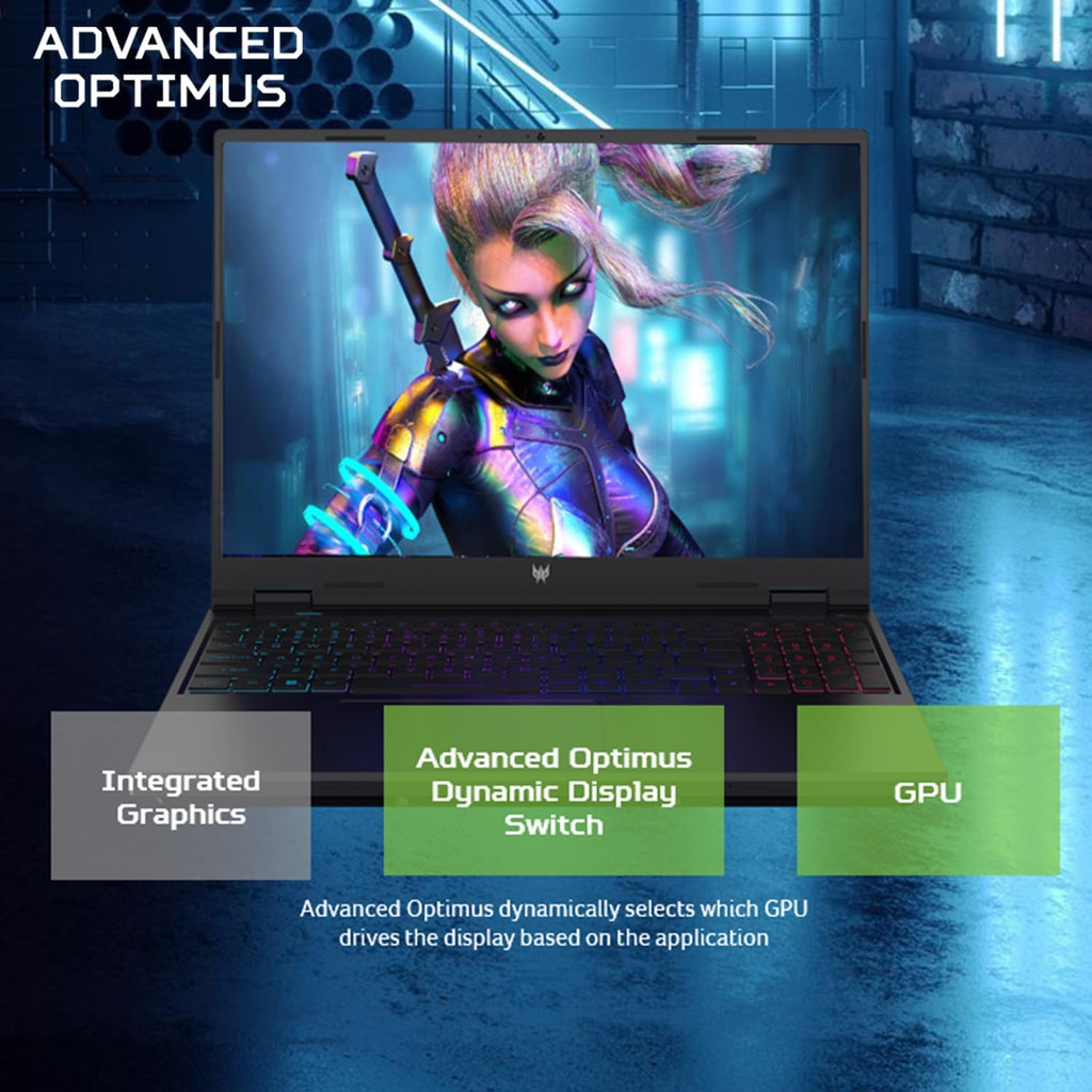 acer Predator Helios Neo 18 Gaming Laptop | Intel Core i7-14700HX | NVIDIA GeForce RTX 4070 | 18' WQXGA 2560 x 1600 165Hz G-SYNC Display | 16GB DDR5 | 1TB Gen 4 SSD | Killer Wi-Fi 6E | PHN18-71-77JT
