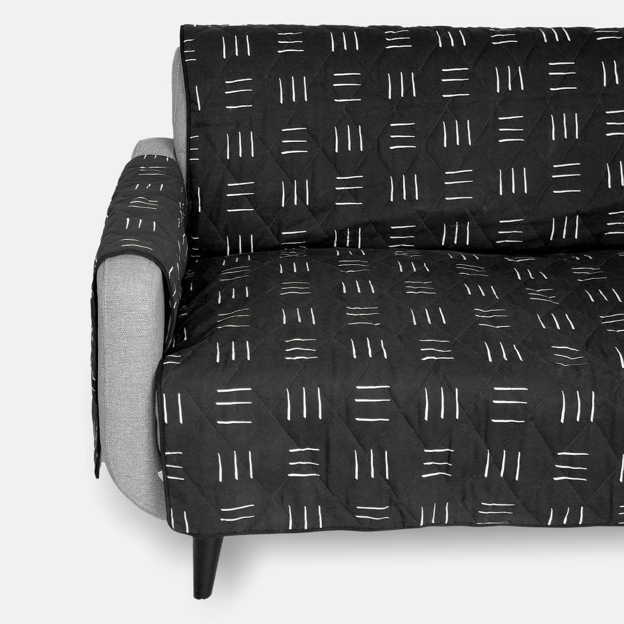 Molly Mutt 2-Seater Non-Slip Furniture Protector and Couch Cover for Dogs & Pets – Durable 100% Cotton Canvas and Non-Toxic Materials - 55' Wide x 78' Long