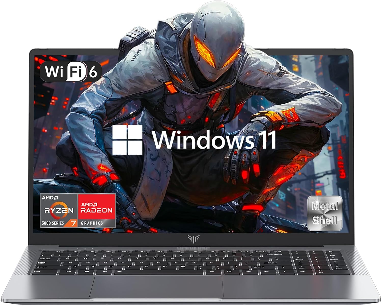 KAIGERR 2025 Laptop, Laptop with AMD Ryzen 7 5700U (8C/16T, Up to 4.3GHz), 16GB RAM 512GB NVMe SSD Laptop Computer, Radeon RX Vega 8 Graphics, 16.0-inch FHD Display, WiFi 6, 53Wh Battery, Backlit KB
