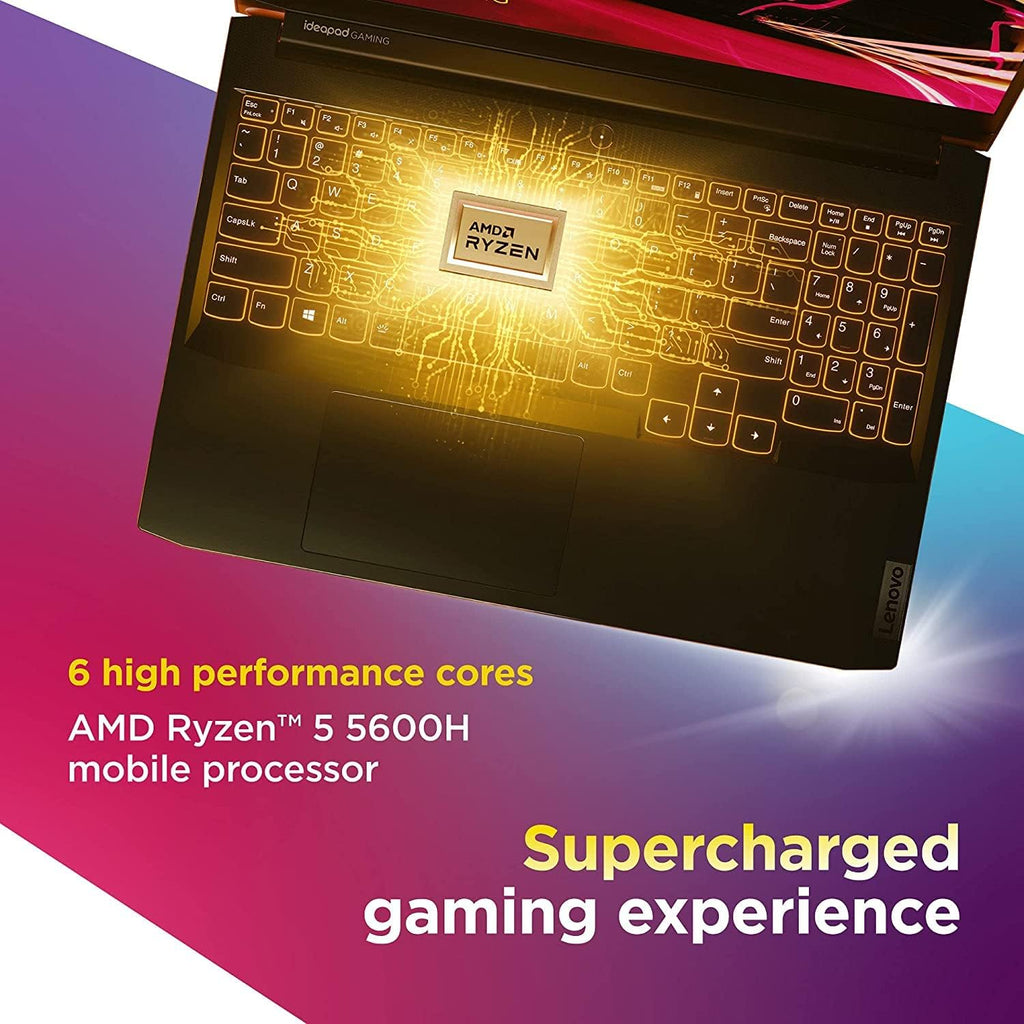 Lenovo IdeaPad Gaming 3 15.6' 120Hz Laptop AMD Ryzen 5-5600H 8GB RAM 512GB SSD RTX 3050 Ti 4GB GDDR6 Shadow Black