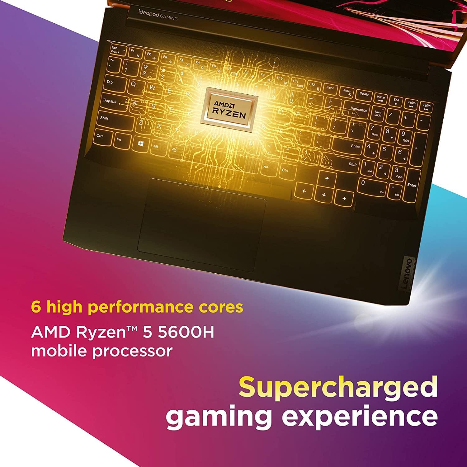 Lenovo IdeaPad Gaming 3 15.6' 120Hz Laptop AMD Ryzen 5-5600H 8GB RAM 512GB SSD RTX 3050 Ti 4GB GDDR6 Shadow Black
