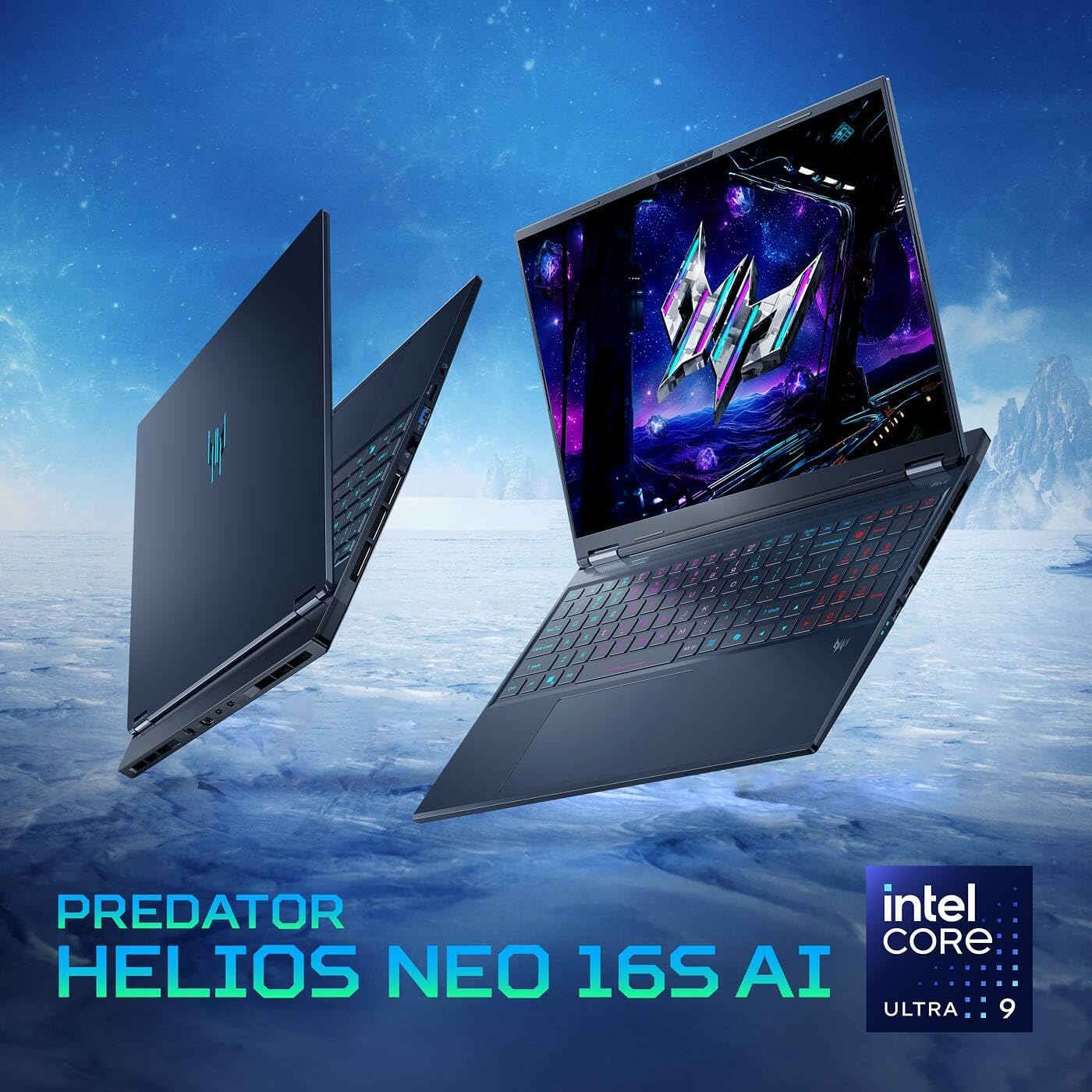 acer Predator Helios Neo 16S AI Gaming Laptop 2025, NVIDIA RTX 5070 Ti, 16' 2.5K 240Hz 500 Nits Display, Intel Ultra 9 275HX, RGB Backlit KB, 32GB DDR5, 1TB SSD, Thunderbolt, Win 11 Pro, Accessories