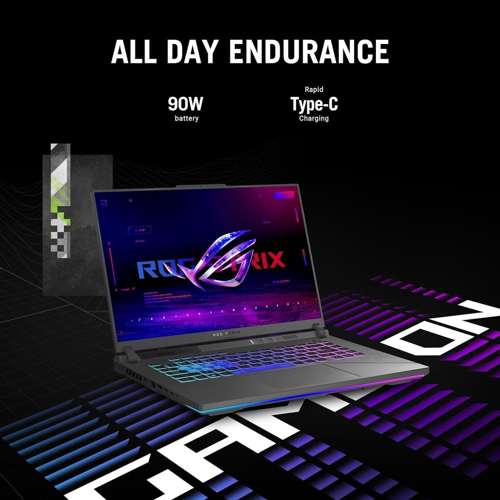 ASUS ROG Strix G16 Gaming Laptop, 16' QHD+ 240Hz WQXGA Display, Intel i9-14900HX, GeForce RTX 4060, 16 GB DDR5 RAM, 1 TB SSD, Backlit KB, Windows 11 Pro & Office Lifetime License, w/Accessories