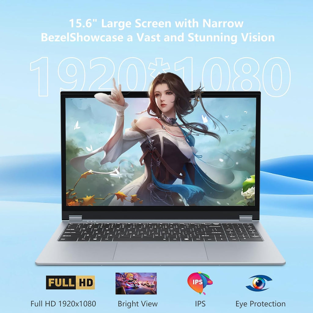 Gaming Laptop,15.6 Inch 2 in 1 Laptop,16 GB DDR4 512GB SSD,R3-3200U Processor(up to 3.50GHz),1920 * 1080 Touch Display,Wifi5,BT 5.1,HDMI*1,Type C,Supports 360° Folding,Backlit Keyboard,portable gamer