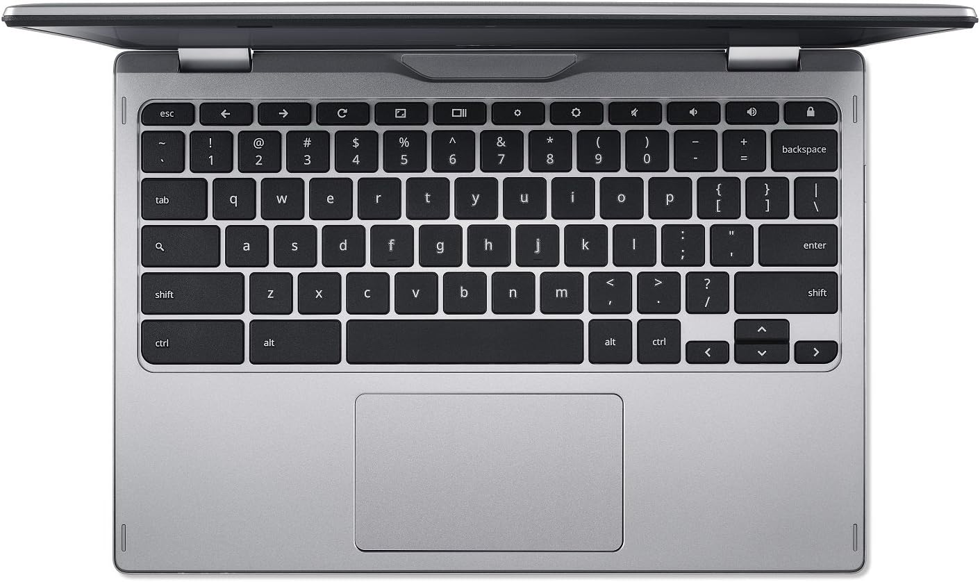 acer Chromebook Spin 11 Convertible Laptop, Intel Celeron N3350, 11.6' HD Touch Display, 4GB DDR4, 32GB eMMC, 802.11ac WiFi, Wacom EMR Pen, Sleeve, CP311-1HN-C2DV, Silver