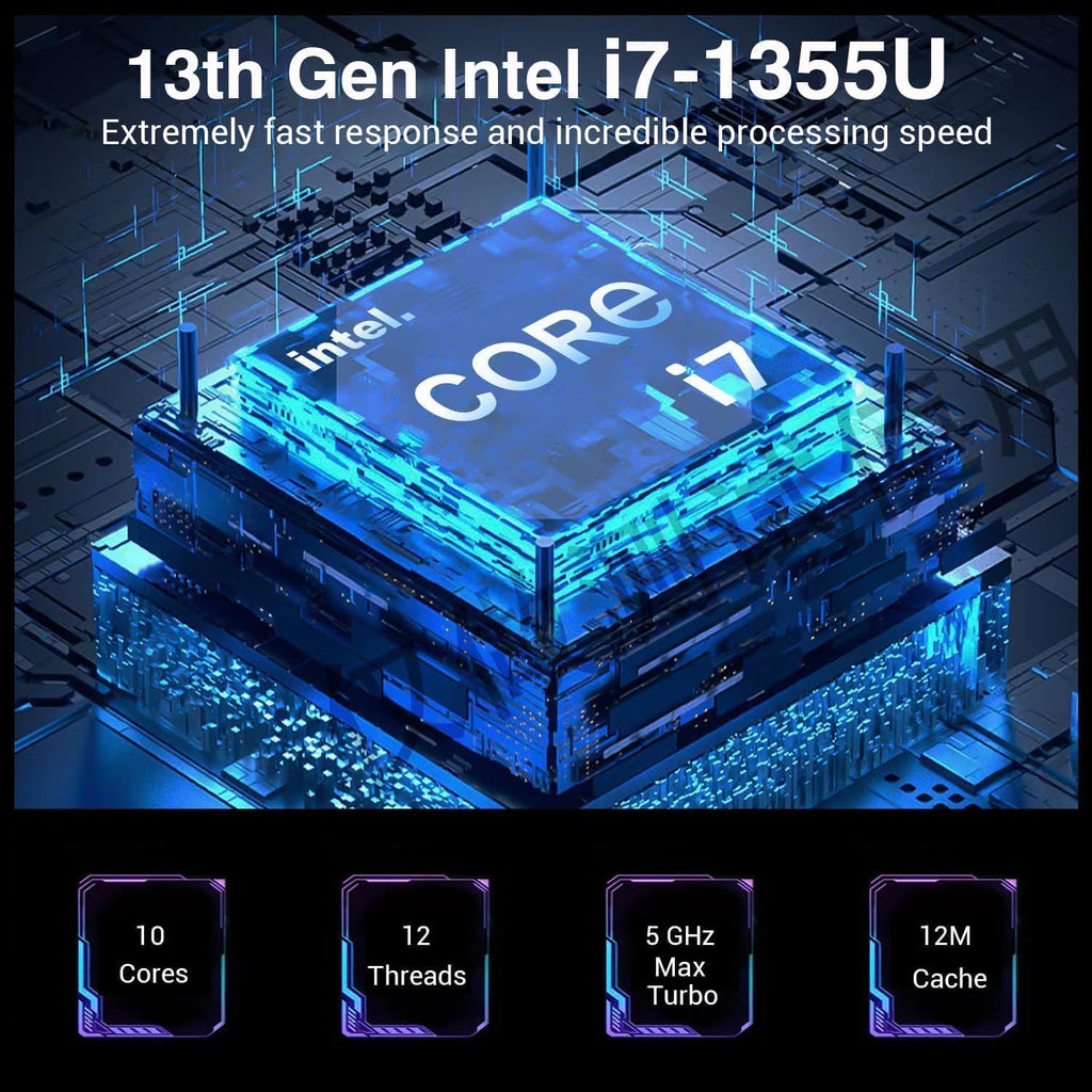ASUS Vivobook Laptop Business 2025-2026, Lifetime Office, AI-Powered Computer, 14' FHD Display, 10-Core Intel i7-1355U, 16GB RAM, 1TB Storage (500GB SSD + 500GB Ext), MarxsolAccessory, Win 11 Pro