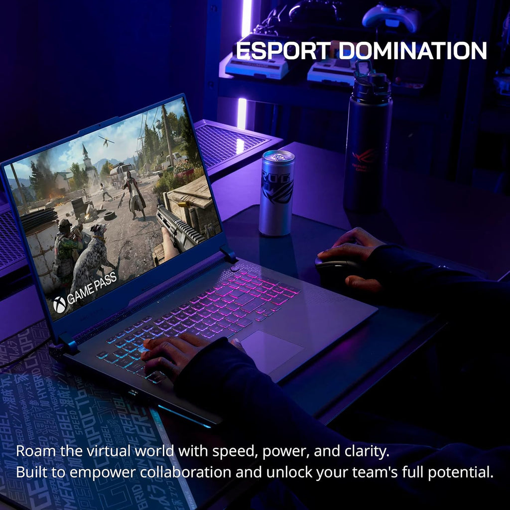 ASUS ROG Strix G17 17.3' QHD 240Hz Gaming Laptop, AMD Ryzen 9 7845HX, GeForce RTX 4060, 32GB DDR5 RAM, 2TB PCIe SSD, 4-Zone RGB Backlit Keyboard, WiFi 6E, Win 11 Pro, Gray, 32GB USB Card (Renewed)