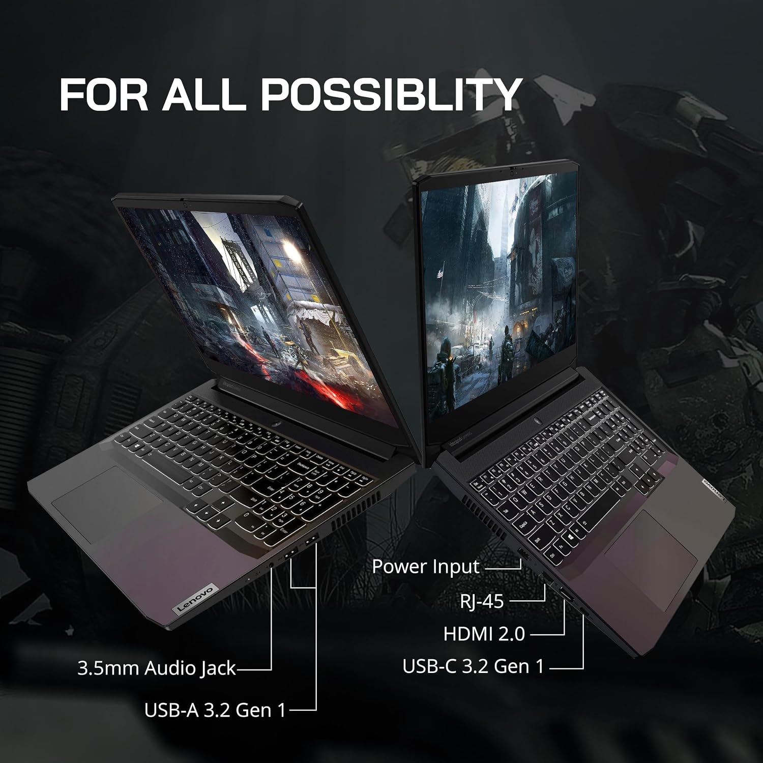 Lenovo IdeaPad Gaming 3 15.6' FHD 120Hz Laptop, AMD Ryzen 5 5600H, NVIDIA GeForce GTX 1650 4GB DDR6, 16GB RAM, 512GB SSD, Backlit Keyboard, Black, Win 11 Pro, 32GB Hotface USB Card (Renewed)