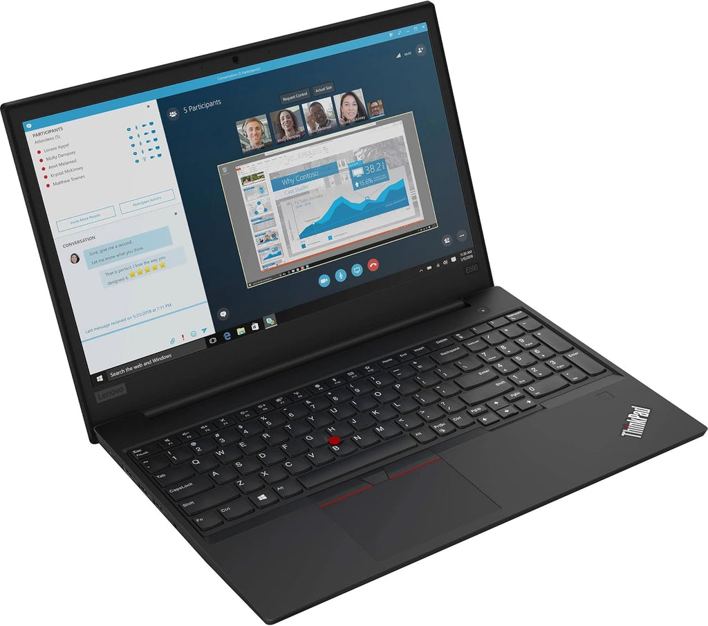 Lenovo ThinkPad E595 15.6' Full HD Laptop, AMD Ryzen 5 3500U Quad-Core, Up to 3.70 GHz, 8GB Ram, 256GB SSD, Windows 10 Pro