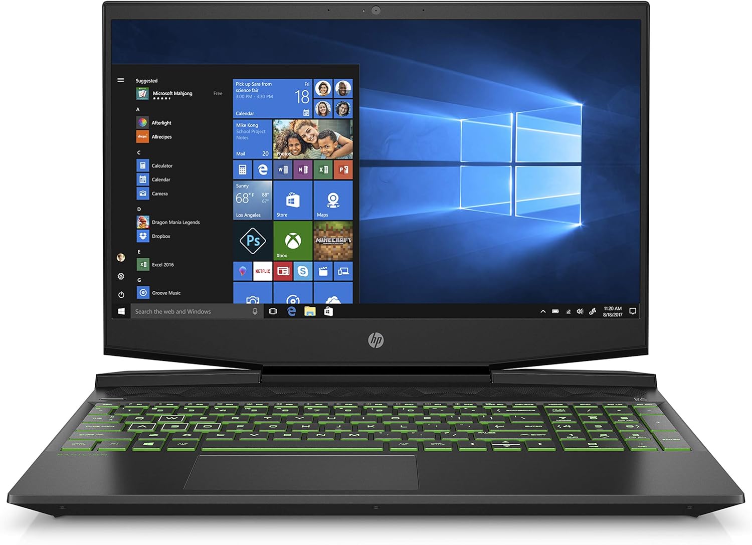 HP Pavilion Gaming 15.6-Inch Laptop, Intel Core i5-9300H, NVIDIA GeForce GTX 1650, 12GB RAM, 256GB SSD, Windows 10 (15-dk0041nr, Black)