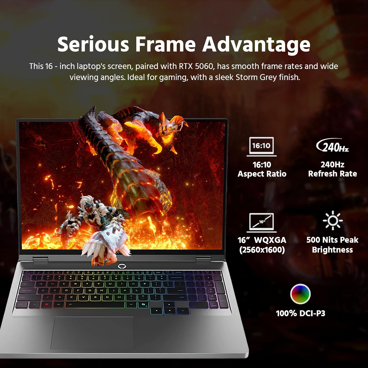 Lenovo Legion 5i 16' WQXGA 240Hz AI-Powered Gaming Laptop, Intel 24-Core Ultra 9 275HX, NVIDIA GeForce RTX 5060 GDDR7, 64GB DDR5, 2TB PCle SSD, RGB Backlit Keyboard, Win 11 Pro, Gray, 1TB Docking