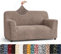 PAULATO BY GA.I.CO. Loveseat Slipcover - Oversized Chair Cover - Stretch Couch Cover - Cushion Love Seat Sofa Cover - 1-Piece Form Fit Washable Protector - Microfibra Collection - Marsala