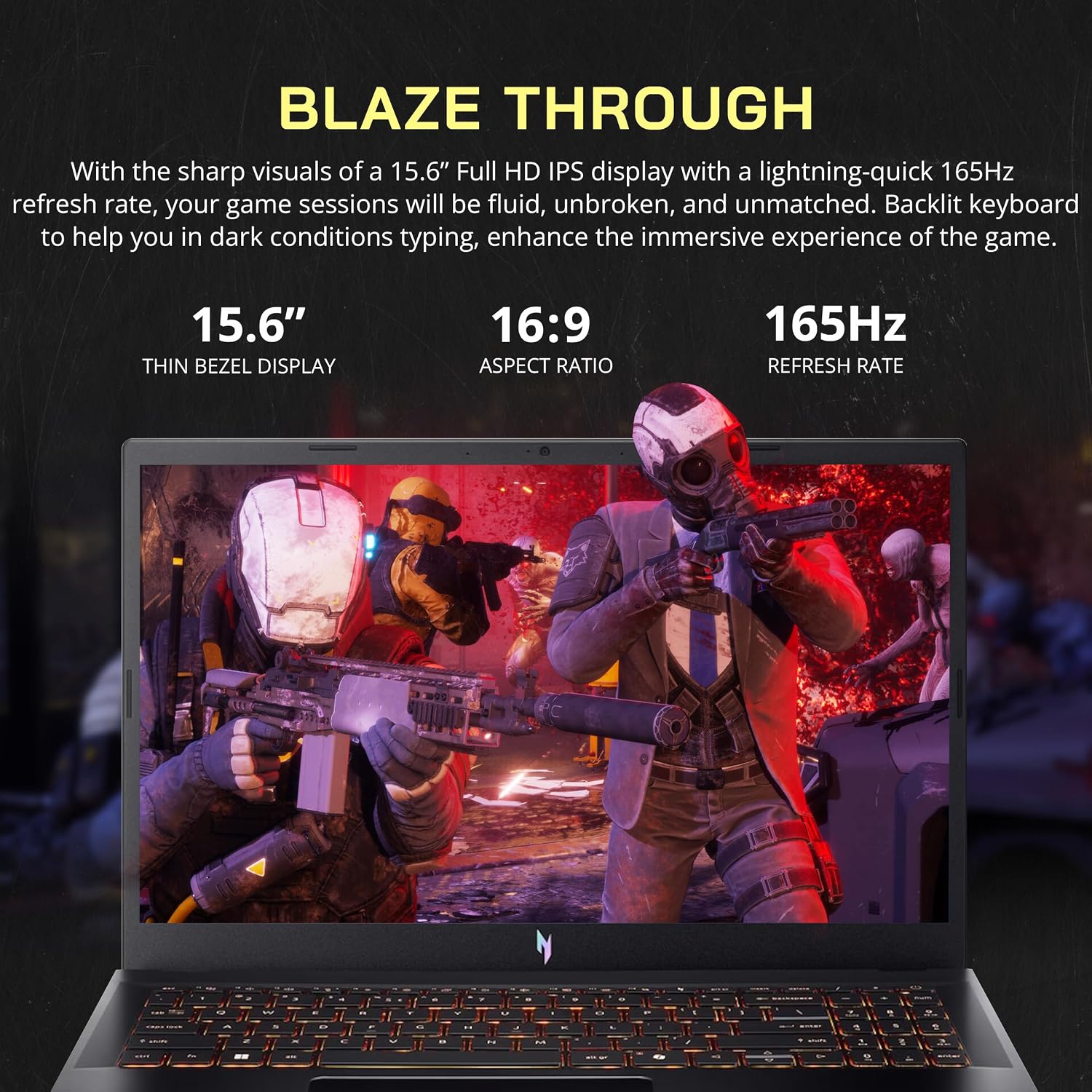 acer Nitro V 15.6' FHD IPS 165Hz Gaming Laptop, Intel Core i5-13420H, NVIDIA GeForce RTX 5050 8GB GDDR7, 16GB RAM, 1TB SSD, Backlight Keyboard, Wi-Fi 6, Win 11 Pro, Black, 1TB Docking Station Set