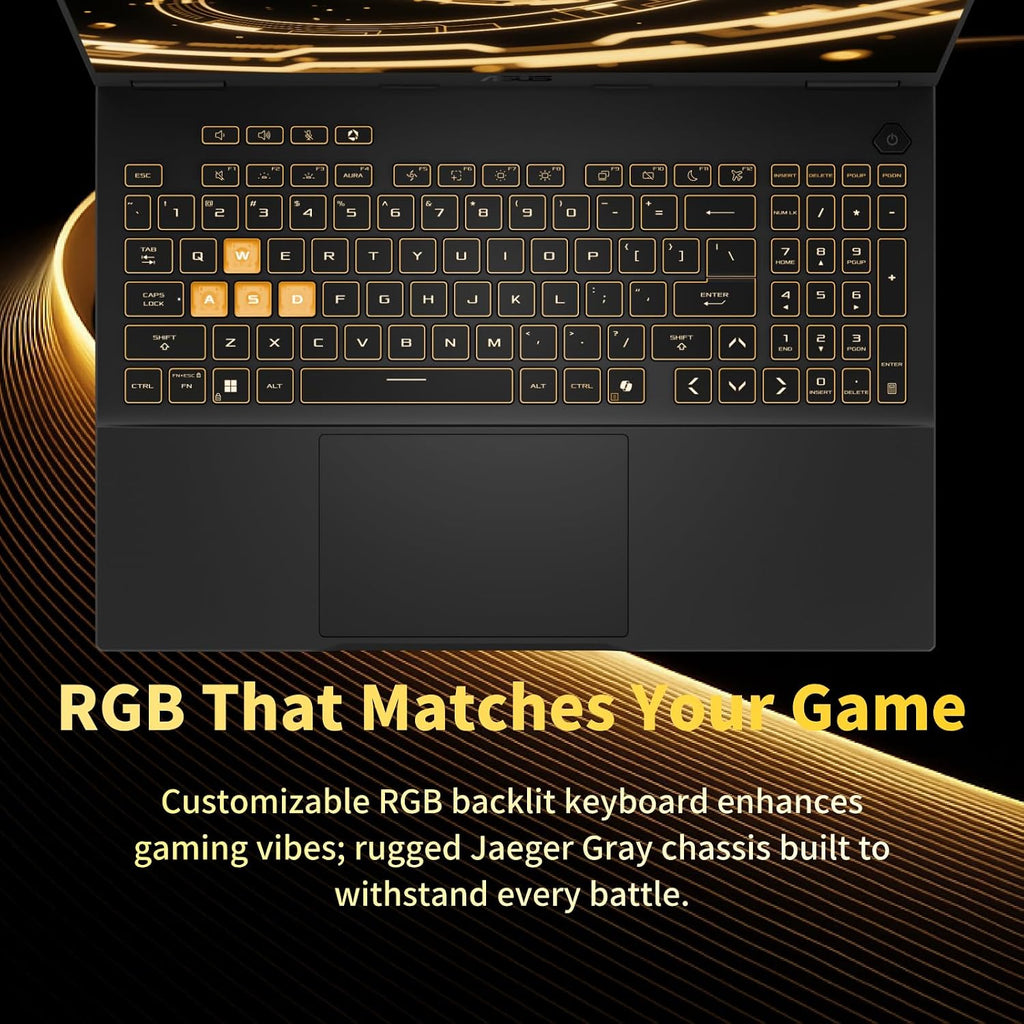 ASUS TUF F16 Gaming Laptop, NVIDIA RTX 5060(8GB GDDR7), Intel 16-Core i7-14650HX, 16' 165Hz 100% sRGB FHD+ Display, WiFi 6E, Windows 11 Pro, RGB Backlit KB, 32GB DDR5, 1TB SSD, w/Accessories
