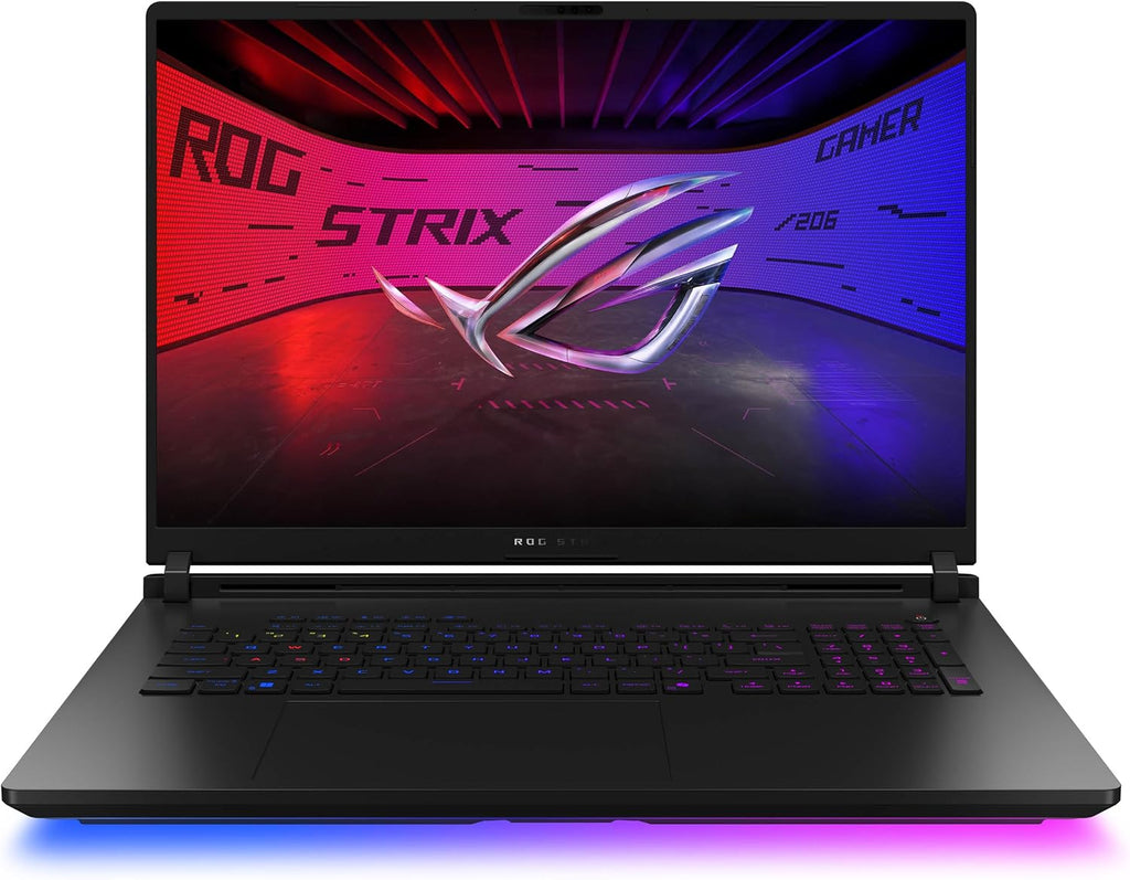 ASUS ROG Strix Scar AI Gaming Laptop 18' 240Hz Mini LED WQXGA Display (Intel Ultra 9-275HX, GeForce RTX 5080 16GB, 32GB DDR5, 2TB SSD, RGB KB, Win 11 Pro) w/DKZ USB Port Expander