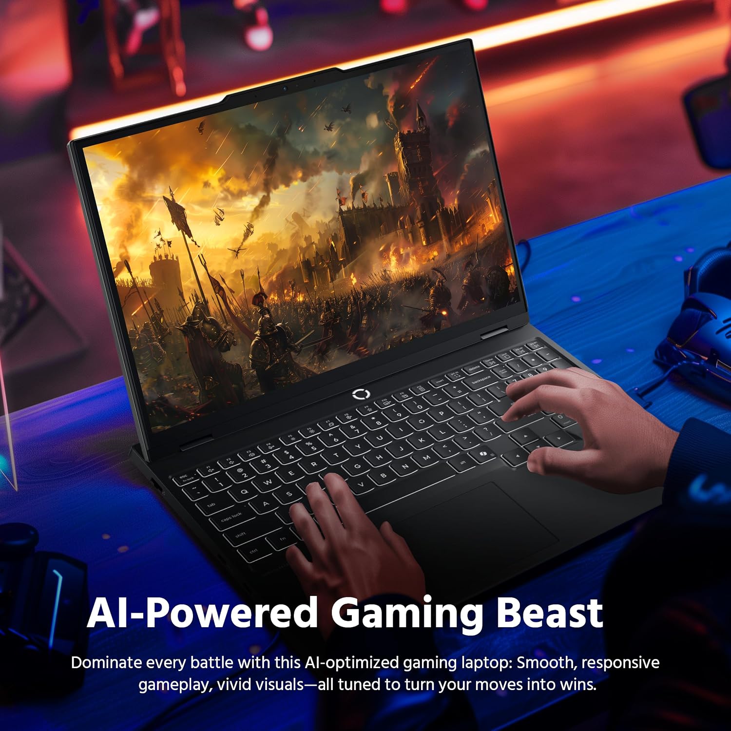 Lenovo Legion 5 15.1' WQXGA 165Hz OLED AI-Powered Gaming Laptop, AMD Ryzen 7 260, GeForce RTX 5060 GDDR7, 16GB DDR5, 512GB SSD, Backlit Keyboard, Wi-Fi, Win 11 Pro, Black, 1TB Docking Station Set