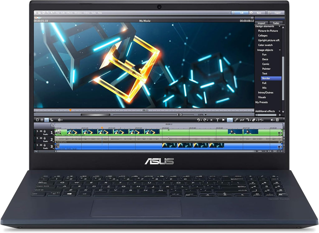 ASUS VivoBook K571 Laptop, 15.6' FHD, Intel Core i7-9750H CPU, NVIDIA GeForce GTX 1650, 16GB RAM, 256GB PCIe NVMe SSD + 1TB HDD, Windows 10 Home, K571GT-EB76, Star Black