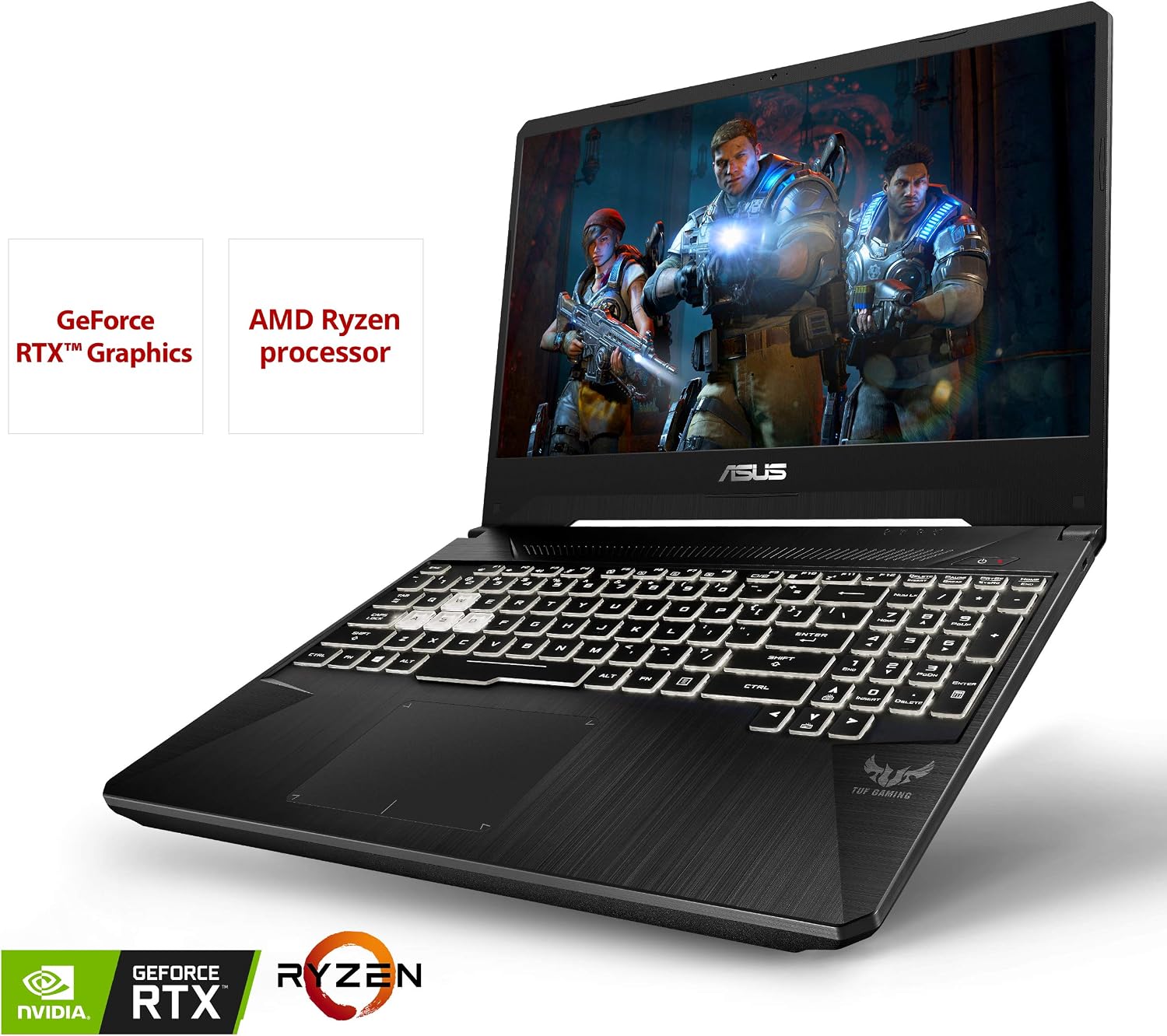 ASUS TUF Gaming Laptop, 15.6' 120Hz FHD IPS-Type, AMD Ryzen 5-3550H, GeForce RTX 2060, 16GB DDR4, 512GB PCIe SSD, Gigabit Wi-Fi 5, Windows 10 Home, FX505DV-EH54