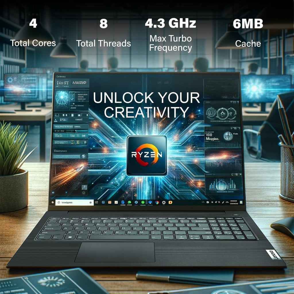 Lenovo 15.6' Business Laptop | 16GB RAM | 1.5TB Storage (1TB SSD & 512GB External Storage) | AMD Ryzen 5 7520U(Beats i7-1165G7) | USB-C | HDMI | Ethernet Port | Win 11 Pro | w/WOWPC Bundle