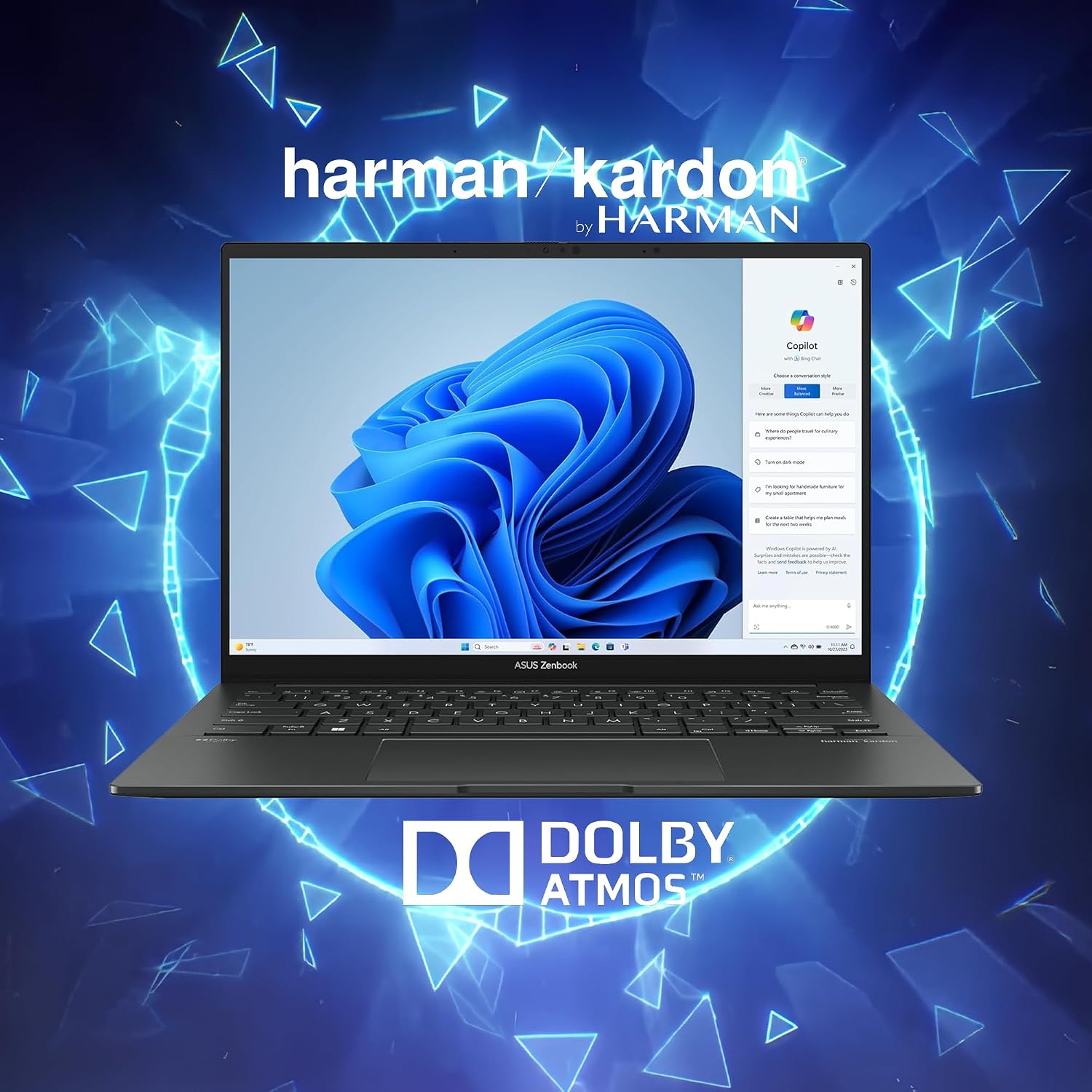 ASUS Zenbook 14 OLED Laptop | 14' WUXGA Lumina OLED Touch (100% DCI-P3, 500nits HDR) | Intel 16-core Ultra 7 255H (Up to 13 Tops) | 16GB DDR5 2TB SSD | Backlit Fingerprint Win11Pro w/DLCA Accessory
