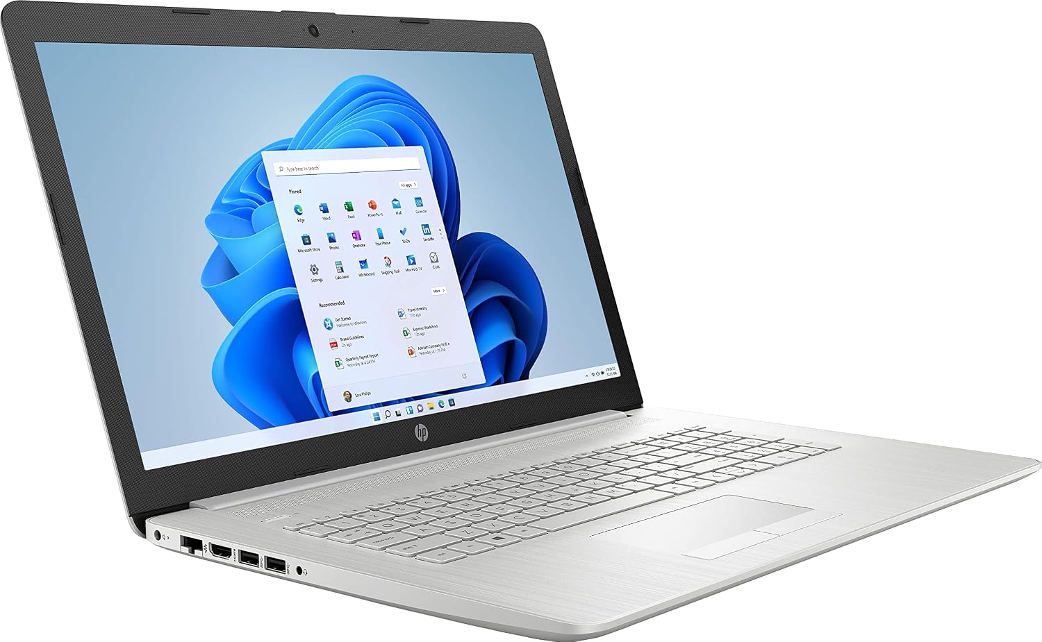HP 2022 17.3' HD+ Display Laptop, 11th Gen Intel Core i3-1115G4(Up to 4.1GHz, Beat i5-1030G7), 16GB DDR4 RAM, 1TB PCIe SSD, Bluetooth, HDMI, Webcam, Windows 11, Silver, w/ 3in1 Accessories