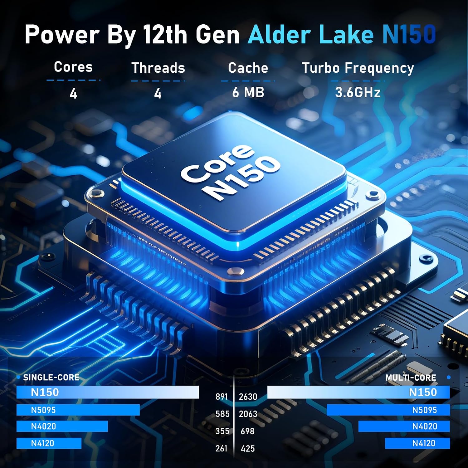 2026 Gaming Laptop,17.3 Inch Office 365 Laptop Computer,16GB RAM 512GB SSD,N150 Processor(4C/4T, Up to 3.6GHz),17.3' FHD 1920 * 1080 Display,WiFi 5,BT4.2, Backlit Keyboard