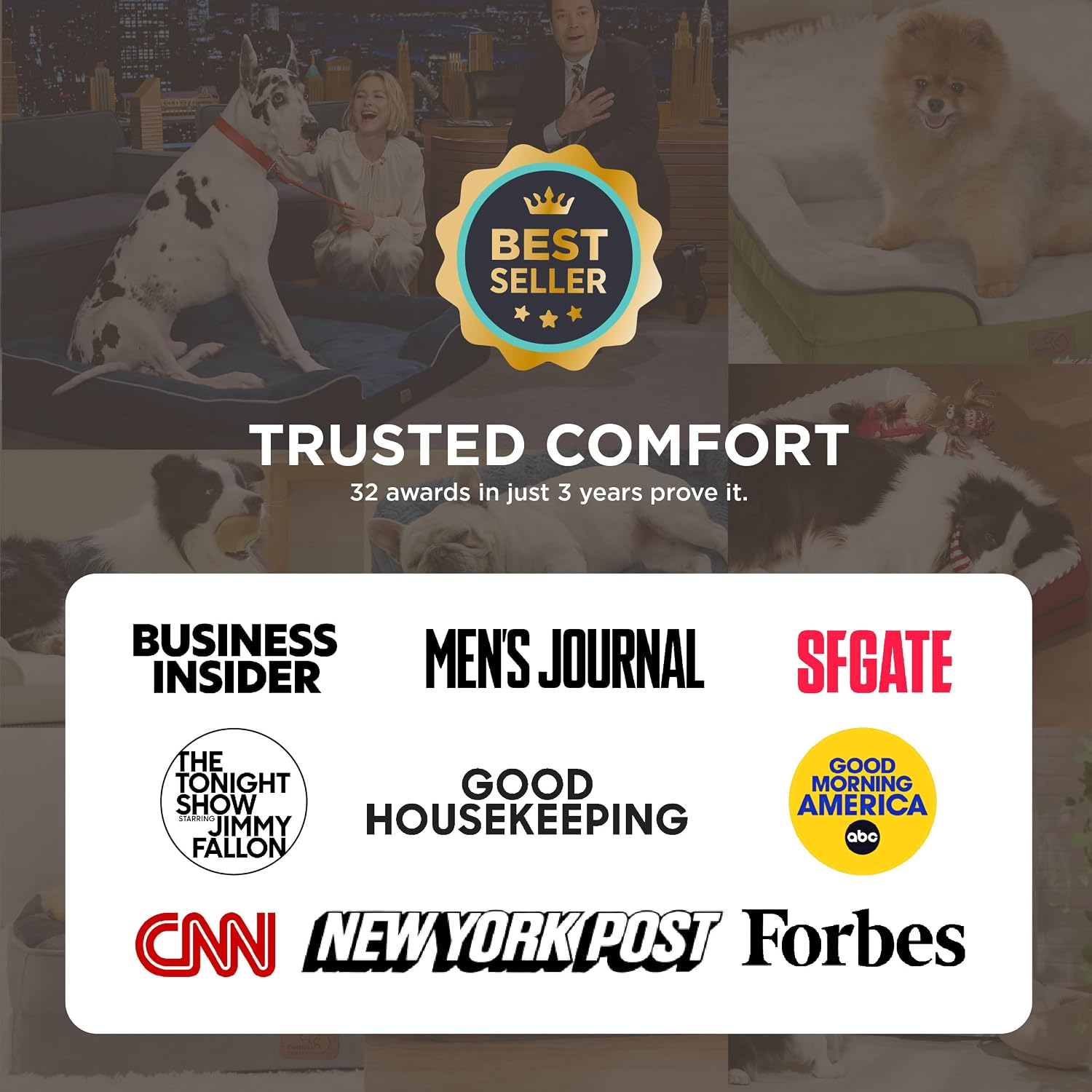 Bedsure XL Plus Orthopedic Dog Bed for Extra Large Dogs - Washable XLarge Dog Cat Bed Waterproof, Comfort Dogs Couch Sofa with Washable Removable Cover, Pet Bed with Nonskid Bottom, Blue Navy, 48'