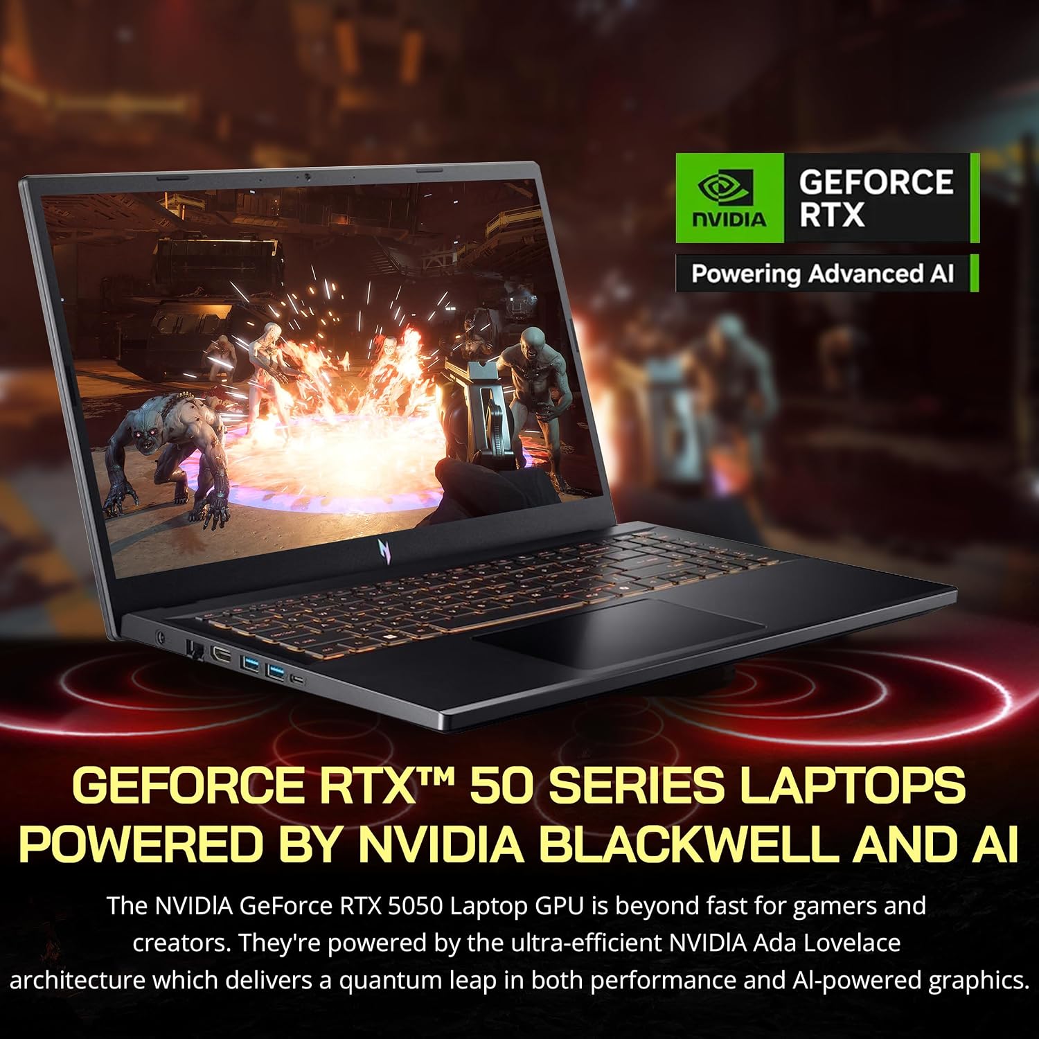 acer Nitro V 15.6' FHD IPS 165Hz Gaming Laptop, Intel Core i5-13420H, NVIDIA GeForce RTX 5050 8GB GDDR7, 16GB RAM, 1TB SSD, Backlight Keyboard, Wi-Fi 6, Win 11 Pro, Black, 1TB Docking Station Set